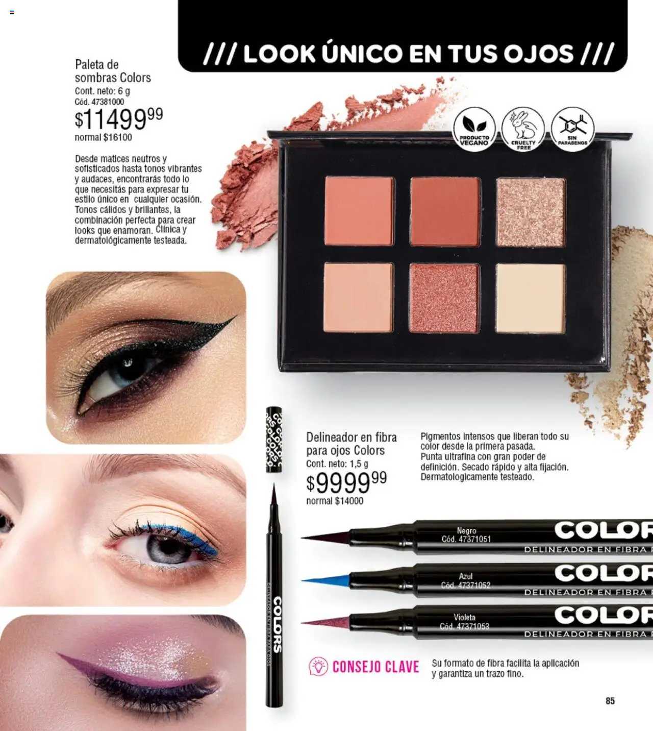 Millanel catálogo │ válido desde el 18.08.2025 | Página: 85 | Productos: Delineador, Paleta