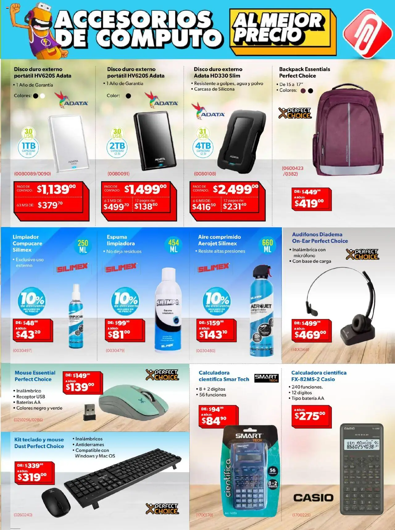 Nuevas ofertas de Ofix válidas en toda la República Mexicana desde el 15.07.2025. ¡Encuentra las mejores ofertas en Ofix catálogo! | Página: 5 | Productos: Mouse, Disco, Calculadora, Batería