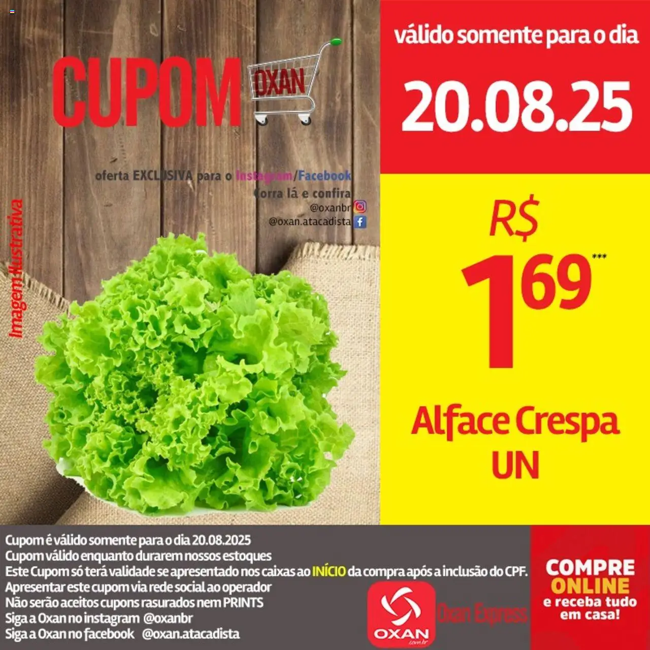 Oxan Atacadista Folheto - válido de 20.08.2025 | Página: 21 | Produtos: Alface