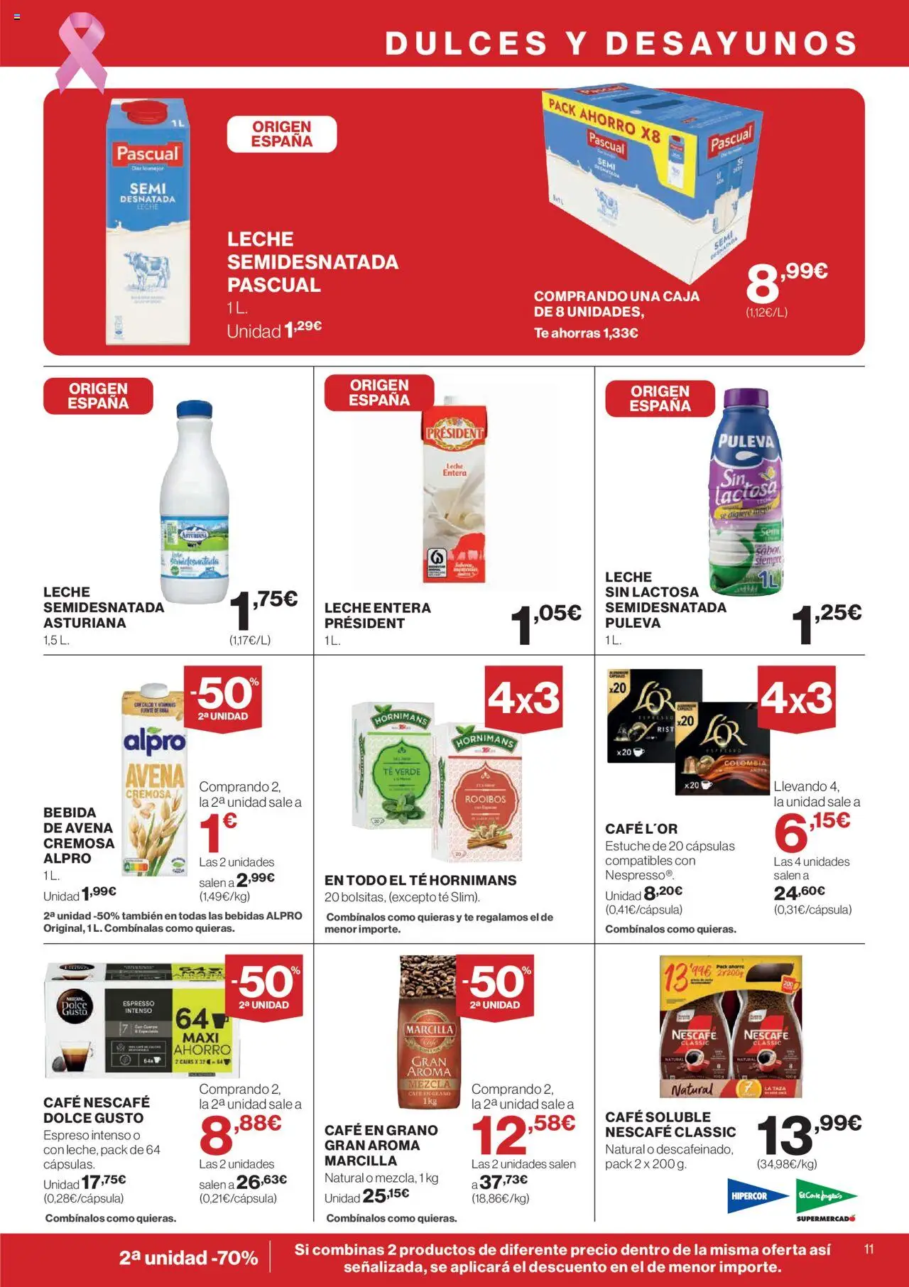 Nuevas ofertas de El Corte Inglés válidas en toda la República Mexicana desde el 09.10.2025. ¡Encuentra las mejores ofertas en El Corte - Catálogo Que necesitas hoy! | Página: 11 | Productos: Avena, Café, Estuche, Caja
