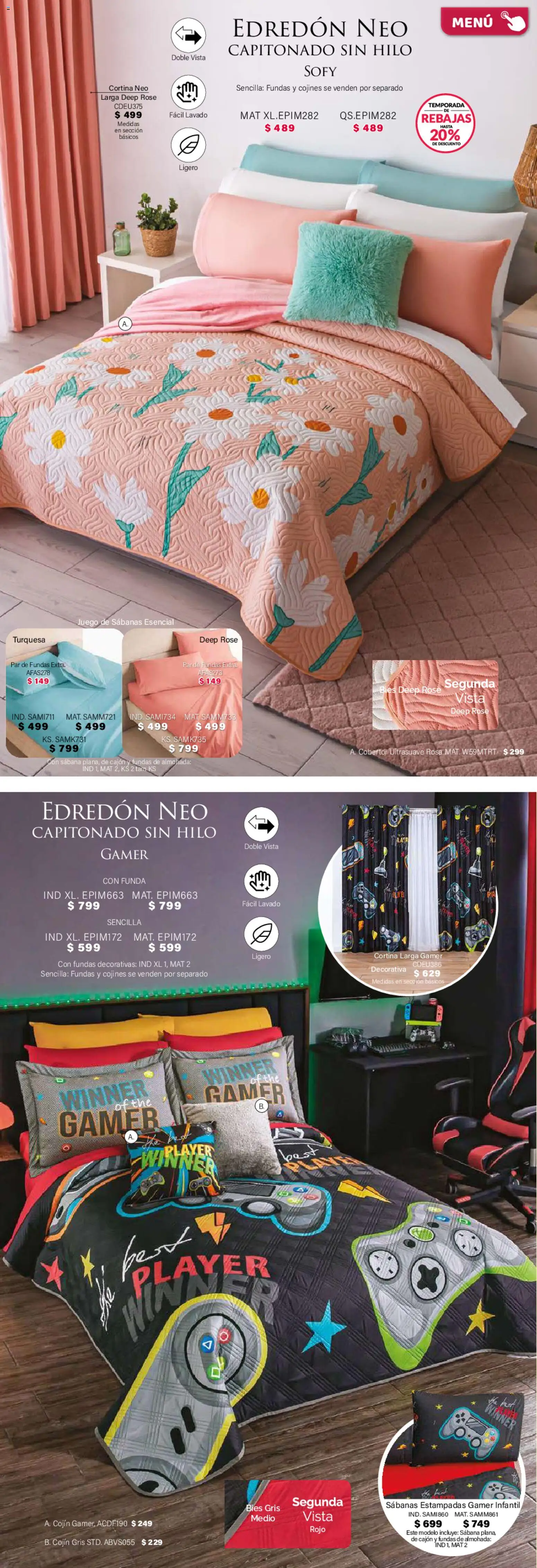 Nuevas ofertas de Colchas Concord válidas en toda la República Mexicana desde el 01.02.2026. ¡Encuentra las mejores ofertas en Colchas Concord catálogo! | Página: 32 | Productos: Cobertor, Funda, Almohada, Sabanas