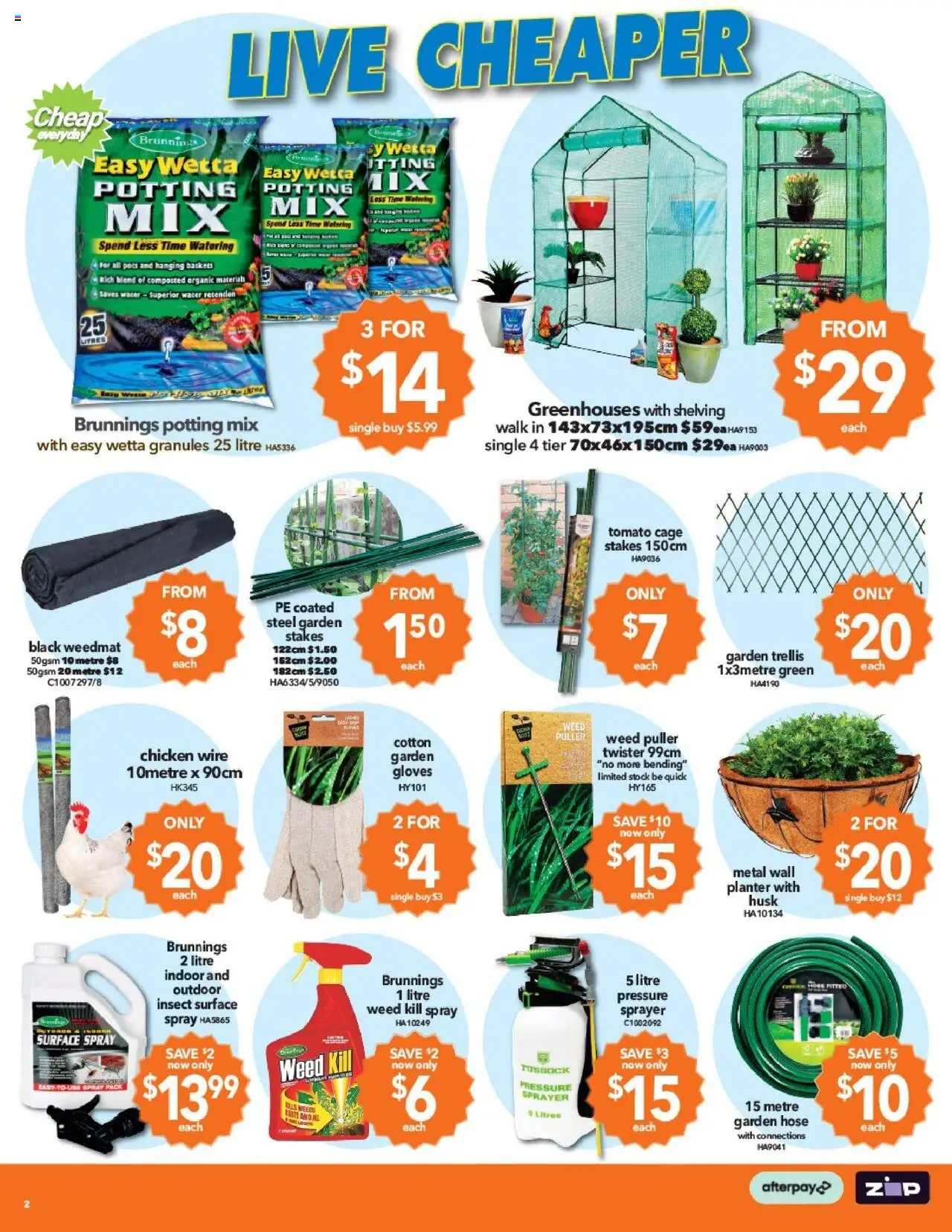 Cheap as Chips catalogue - valid from 01.10.2025 | Page: 2 | Products: Garden hose, Chicken, Weed, Boots