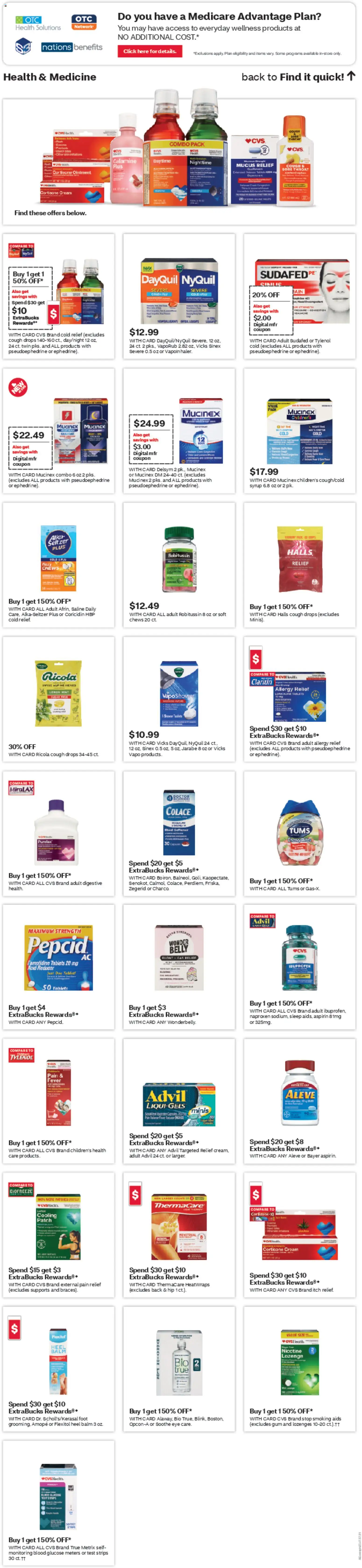 CVS Pharmacy Weekly Ad - CA - valid from 23.11.2025 | Page: 7 | Products: Glucose, Cream, Lemon, Tablet