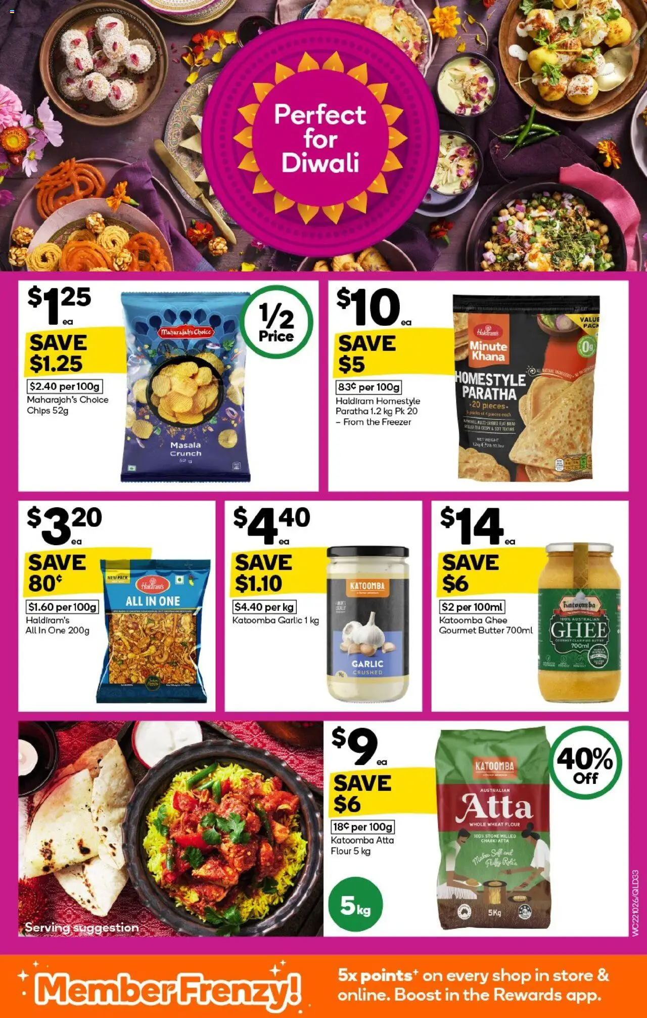 Woolworths catalogue - valid from 22.10.2025 | Page: 33 | Products: Flour, Garlic, Freezer, Weight