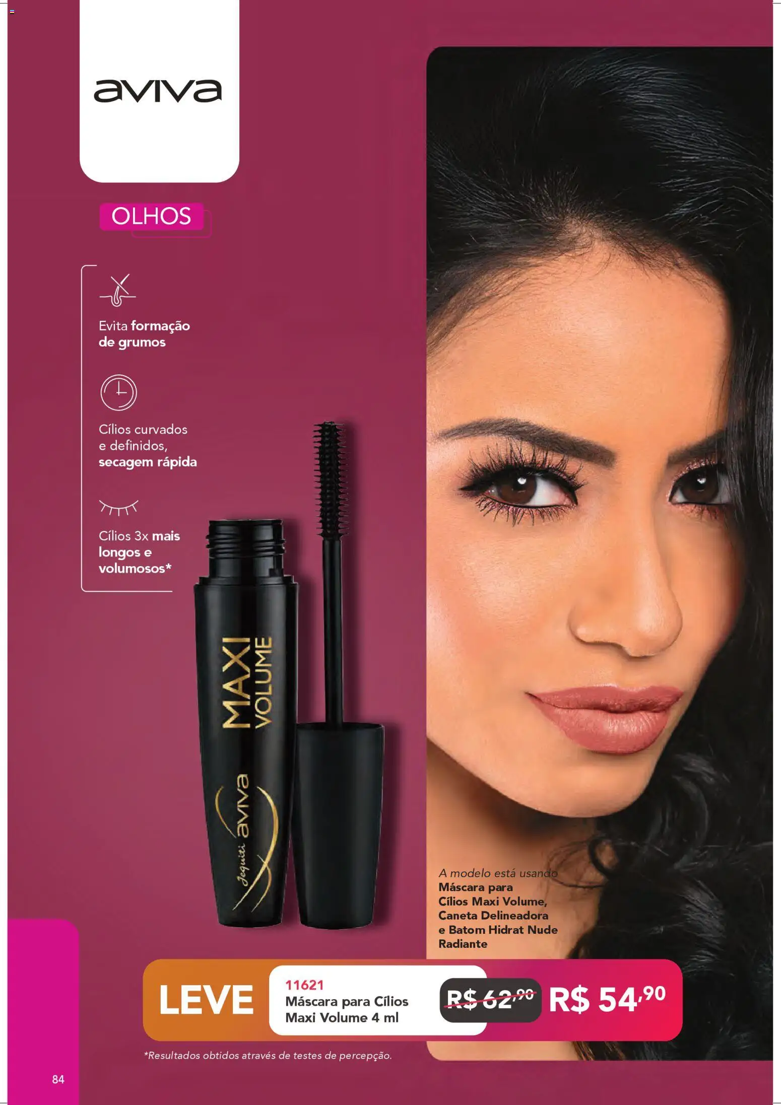 Jequiti Folheto - válido de 29.12.2025 | Página: 84 | Produtos: Máscara para cílios, Batom, Caneta