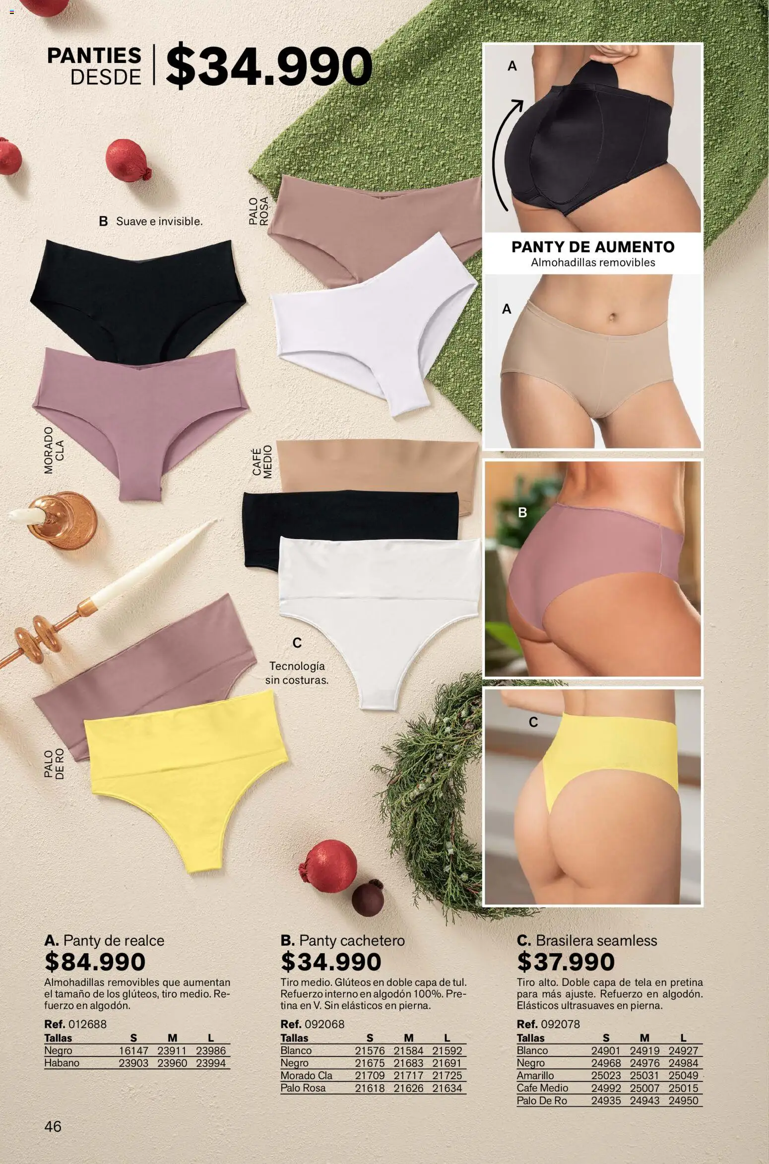 Leonisa revista - valida desde el 13.11.2025 | Página: 46 | Productos: Algodón, Cachetero, Café