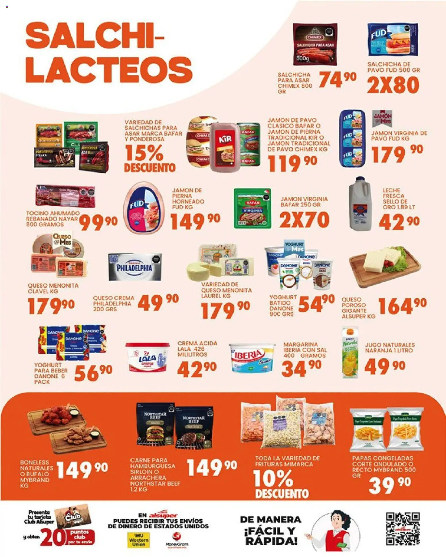Nuevas ofertas de Alsuper válidas en toda la República Mexicana desde el 27.03.2026. ¡Encuentra las mejores ofertas en Alsuper folleto Casas Grandes! | Página: 3 | Productos: Salchicha, Leche, Jamón, Margarina
