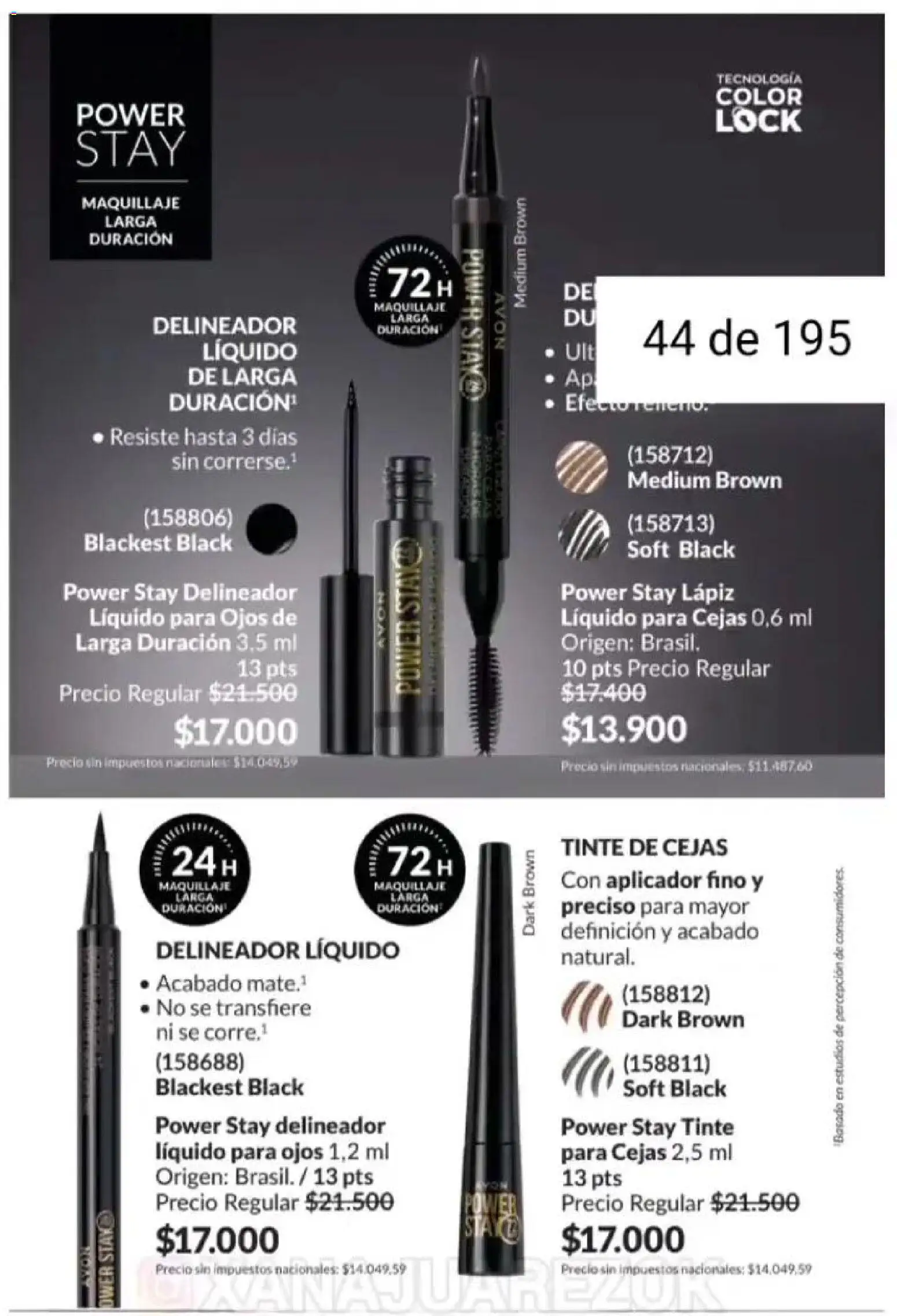 Catálogo AVON Campaña 1/2026 │ válido desde el 01.01.2026 | Página: 38 | Productos: Maquillaje, Delineador