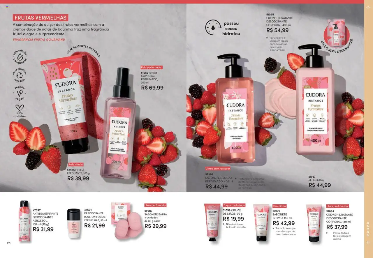 Eudora Folheto - válido de 06.08.2025 | Página: 36 | Produtos: Desodorante, Creme, Sabonete, Sabonete líquido