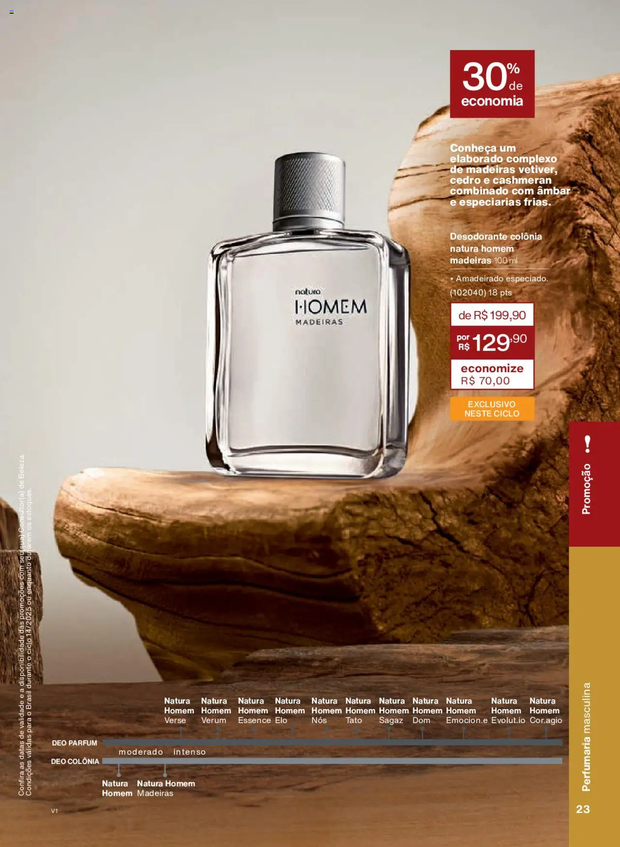 Natura Folheto - válido de 18.08.2025 | Página: 23 | Produtos: Madeiras, Desodorante