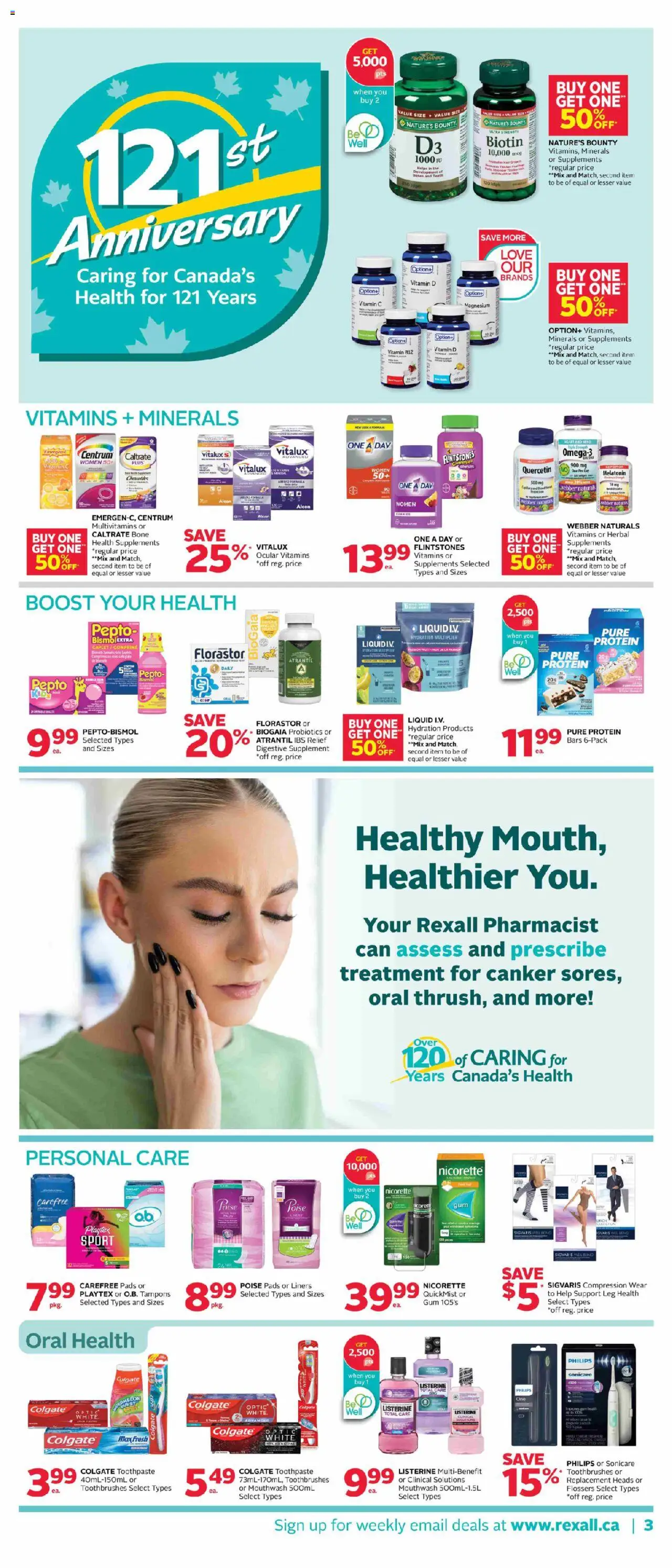Rexall flyer valid from 19.09.2025 | Page: 6 | Products: Toothpaste, Mouthwash