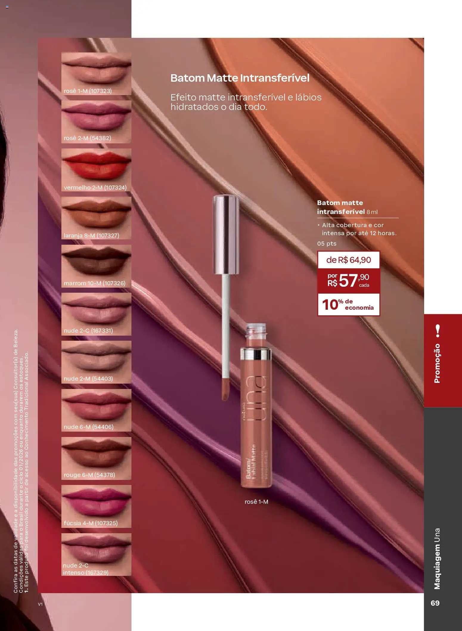 Natura Folheto - válido de 26.12.2025 | Página: 69 | Produtos: Maquiagem, Batom