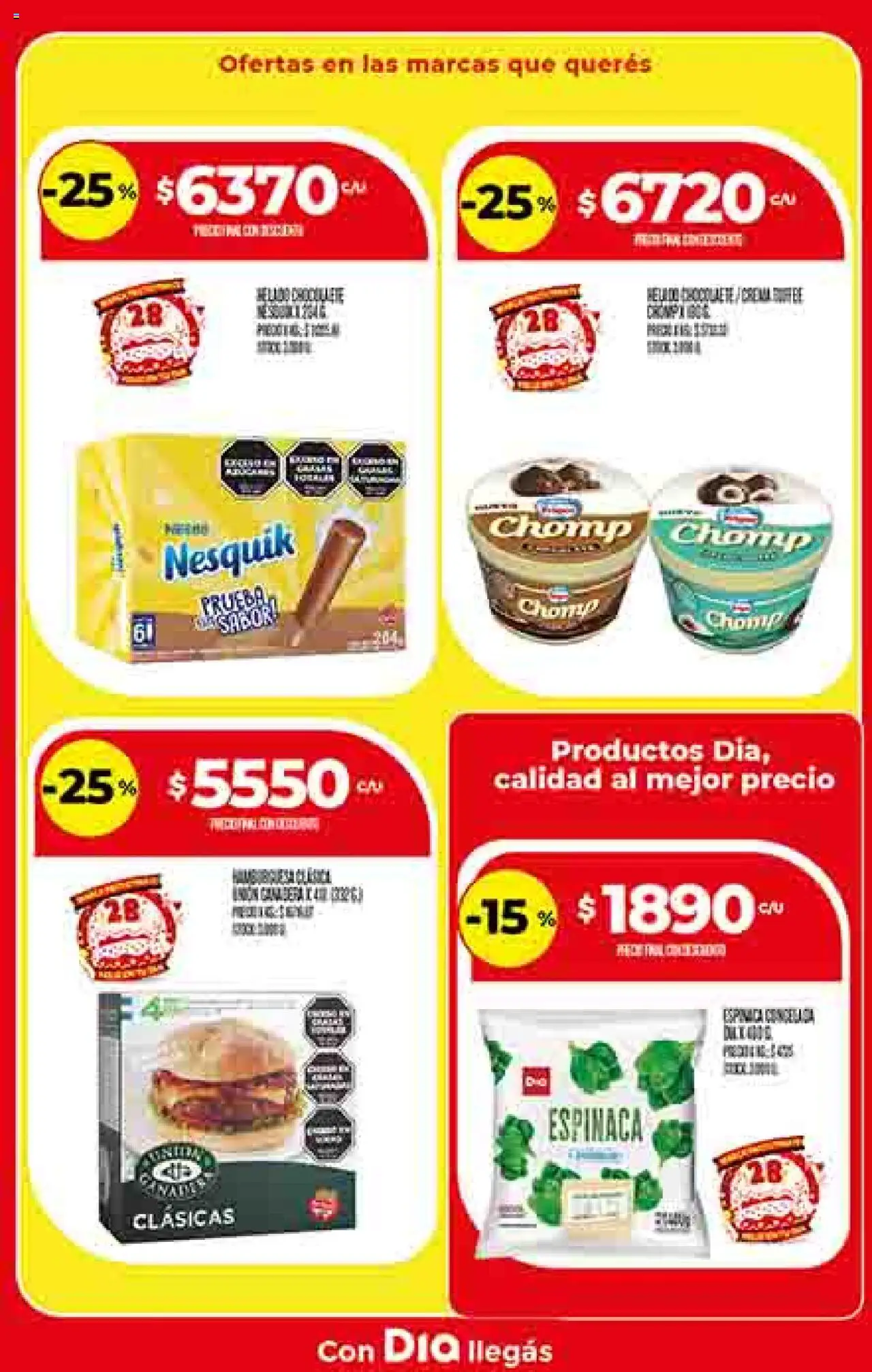 Supermercado DIA Ofertas │ válido desde el 17.09.2025 | Página: 33 | Productos: Espinaca