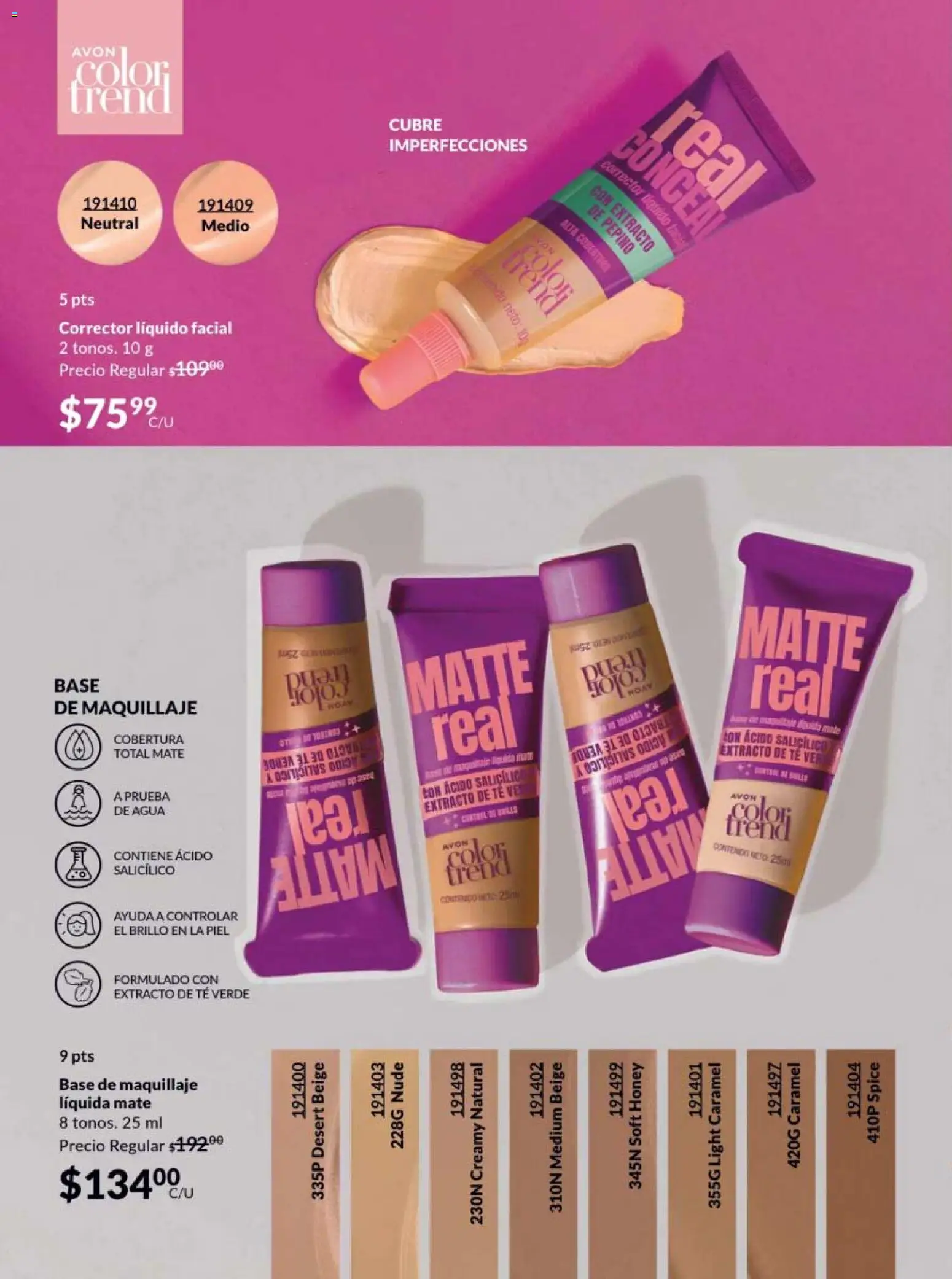 Nuevas ofertas de AVON válidas en toda la República Mexicana desde el 13.03.2026. ¡Encuentra las mejores ofertas en AVON campaña 5 2026! | Página: 60 | Productos: Agua, Brillo, Mate, Maquillaje