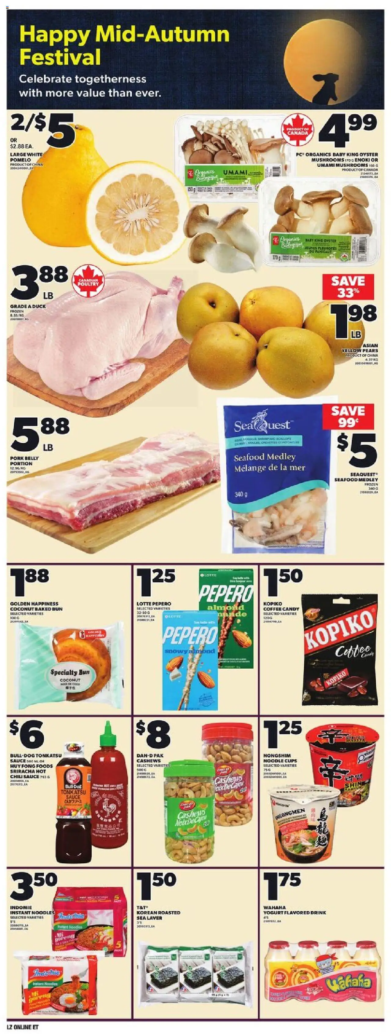 Zehrs flyer valid from 02.10.2025 | Page: 11 | Products: Noodles, Yogurt, Coffee, Pork
