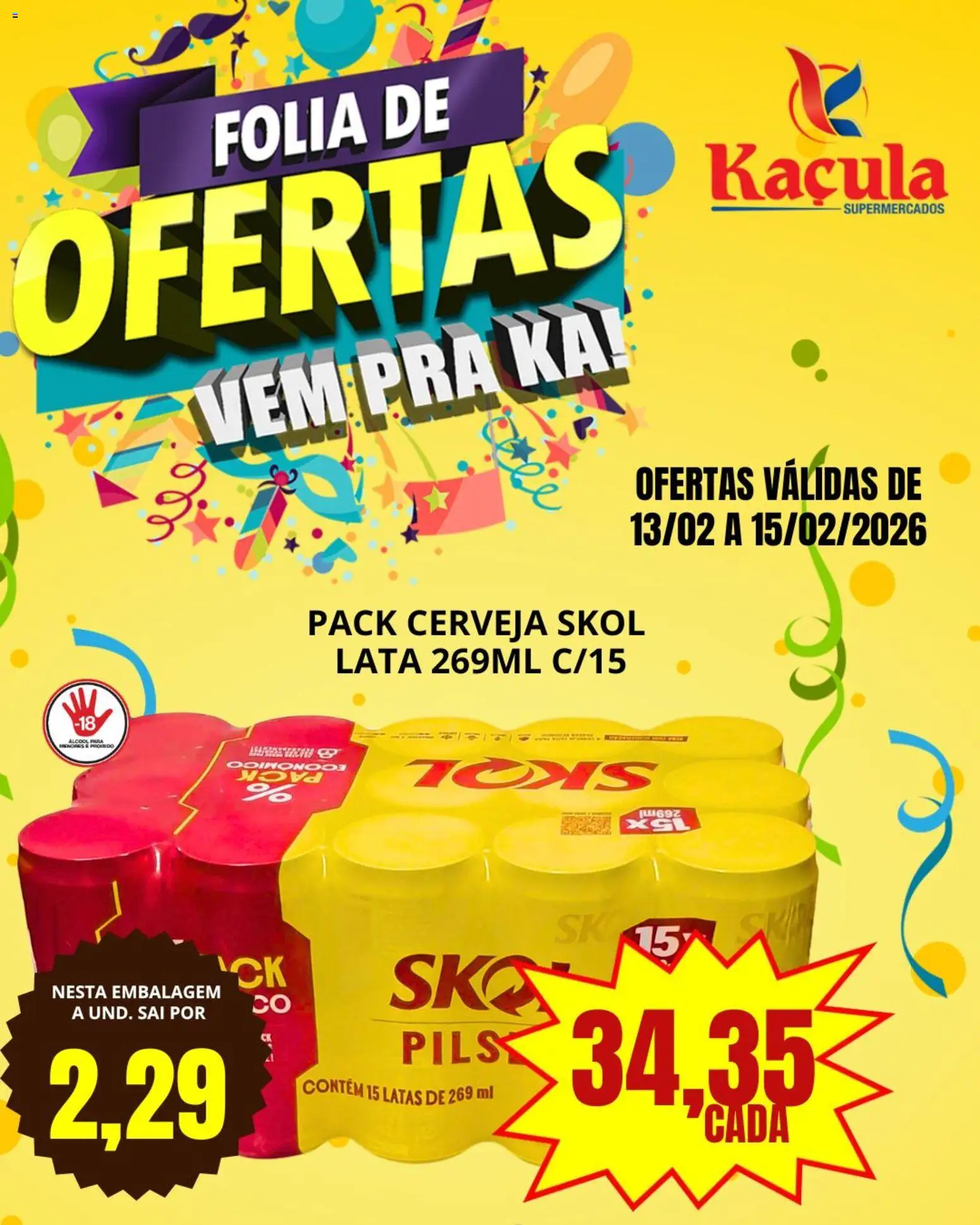 Kaçula Folheto - válido de 13.02.2026 | Página: 9 | Produtos: Cerveja