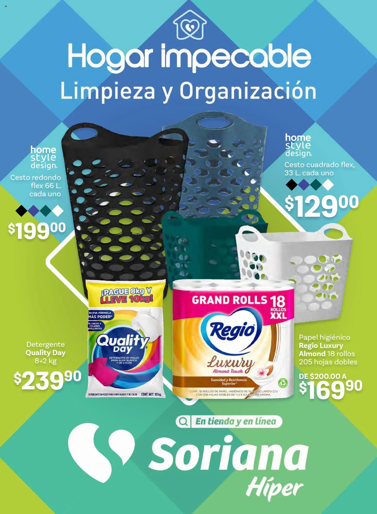 Nuevas ofertas de Soriana válidas en toda la República Mexicana desde el 15.01.2026. ¡Encuentra las mejores ofertas en Soriana folleto! | Página: 1 | Productos: Detergente, Papa, Papel higiénico, Polvo