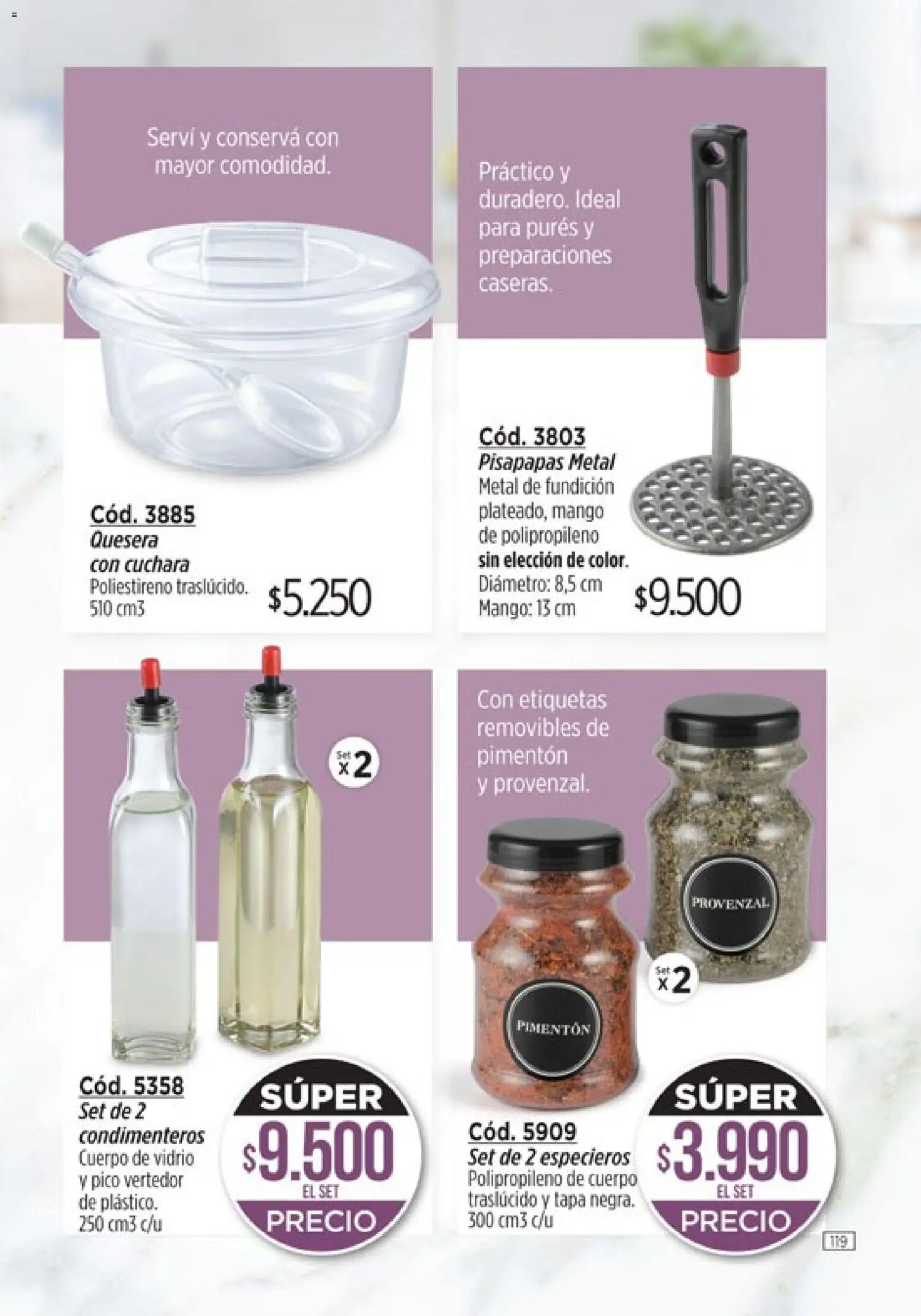 Catálogo Amodil Campaña 6 │ válido desde el 04.03.2026 | Página: 119 | Productos: Pico, Cuchara, Pimentón, Mango