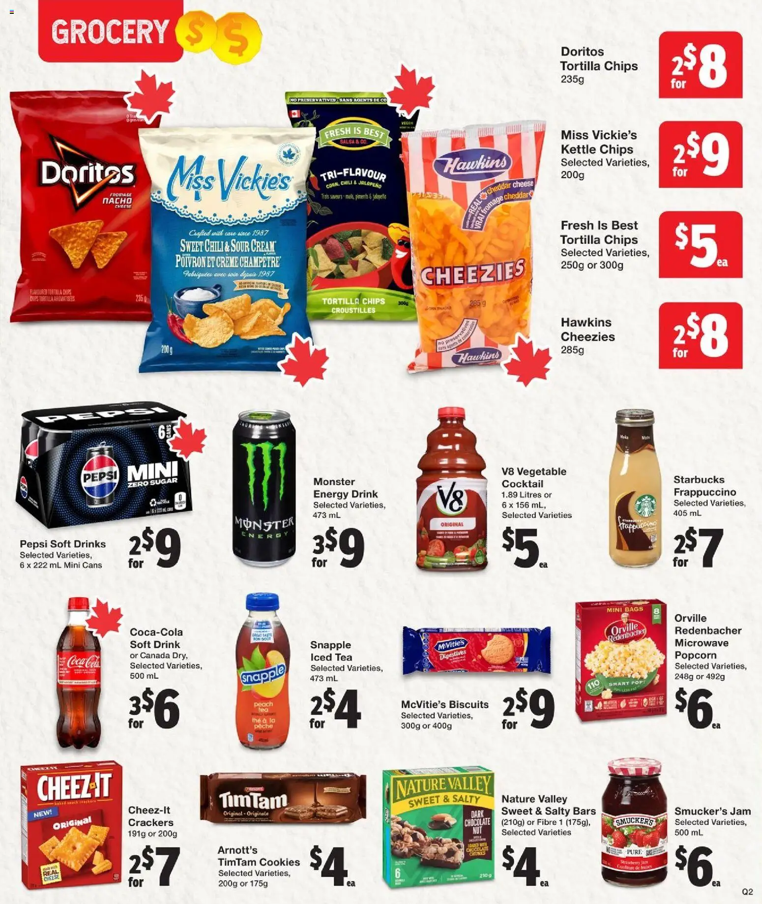 Quality Foods flyer valid from 29.01.2026 | Page: 8 | Products: Tea, Sour cream, Kettle, Cheese