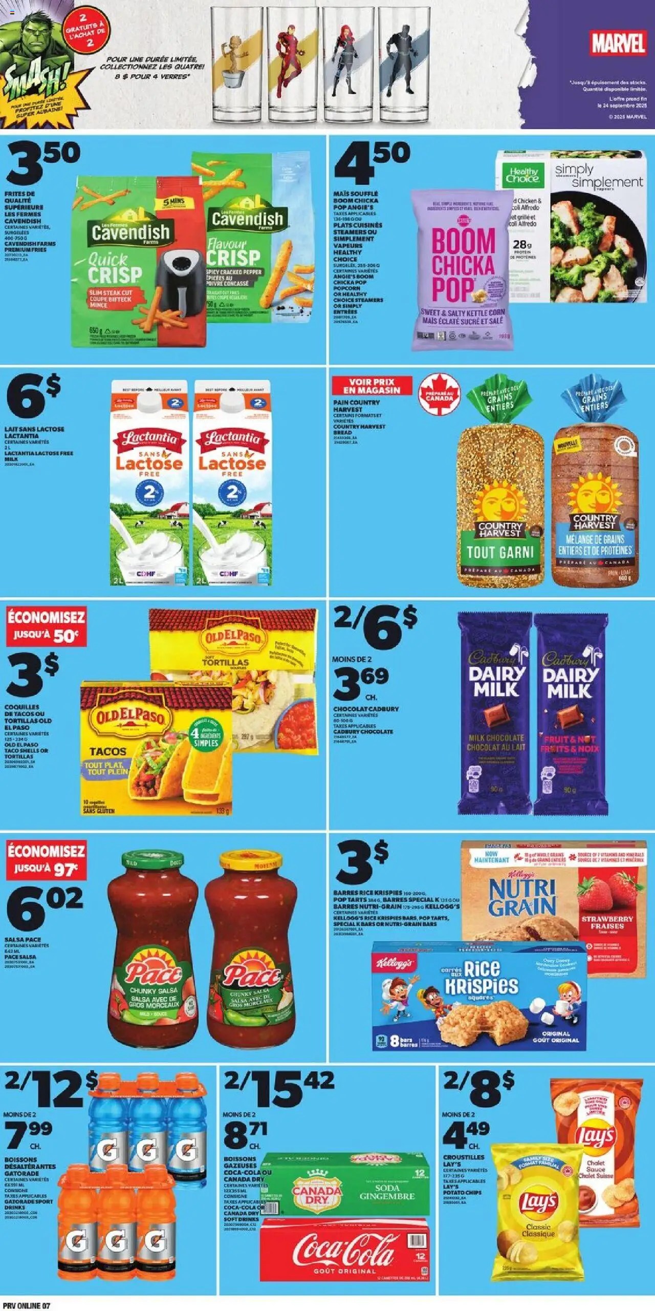 Provigo flyer valid from 18.09.2025 | Page: 7 | Products: Rice, Chips, Kettle, Bread