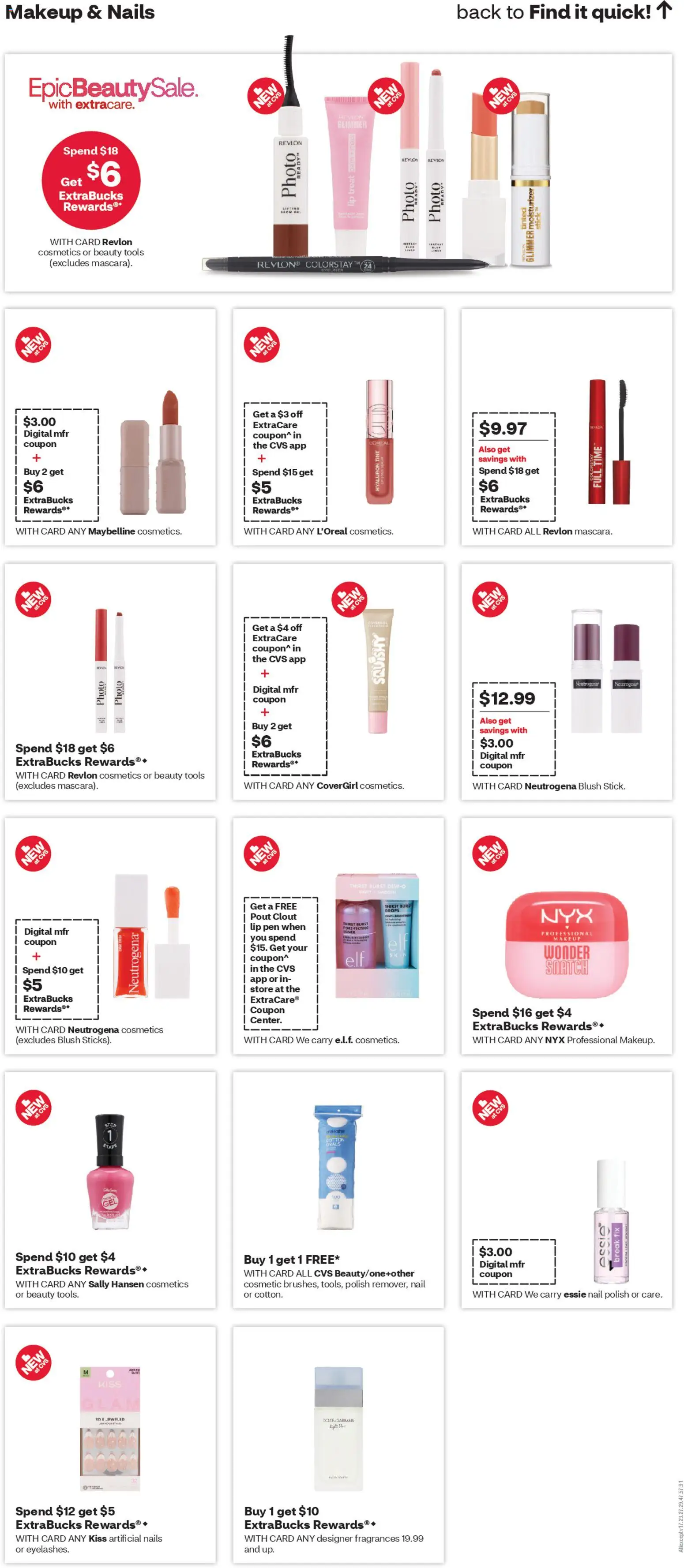 CVS Pharmacy Weekly Ad - PA - valid from 15.03.2026 | Page: 11 | Products: Pen, Nail, Mask, Toner