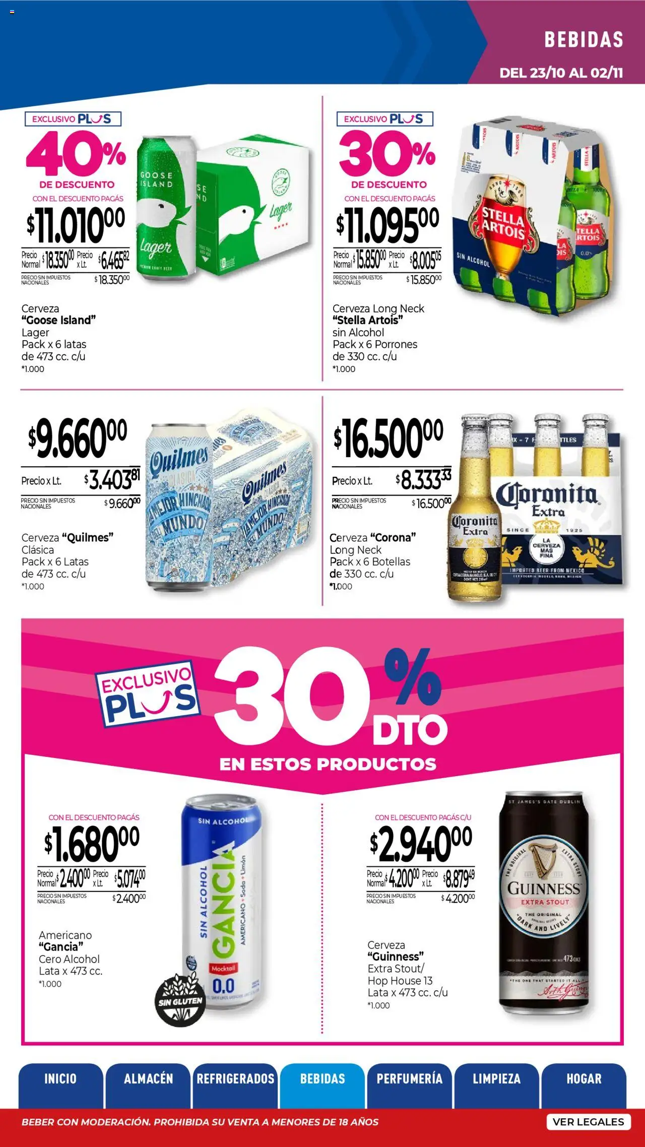 La Anonima catálogo │ válido desde el 23.10.2025 | Página: 22 | Productos: Vela, Soda, Limón, Cerveza