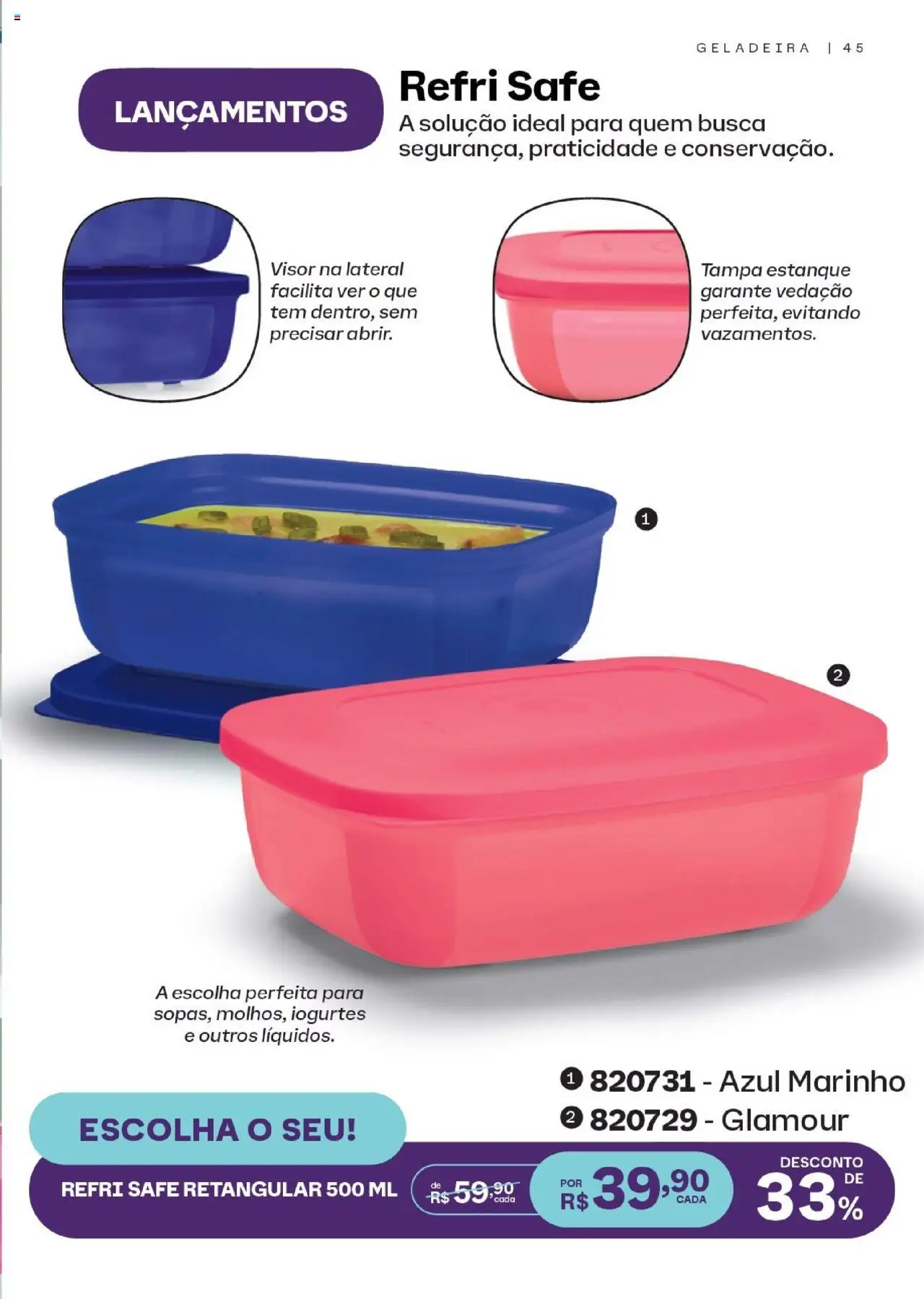 Tupperware Folheto - válido de 01.09.2025 | Página: 45 | Produtos: Geladeira