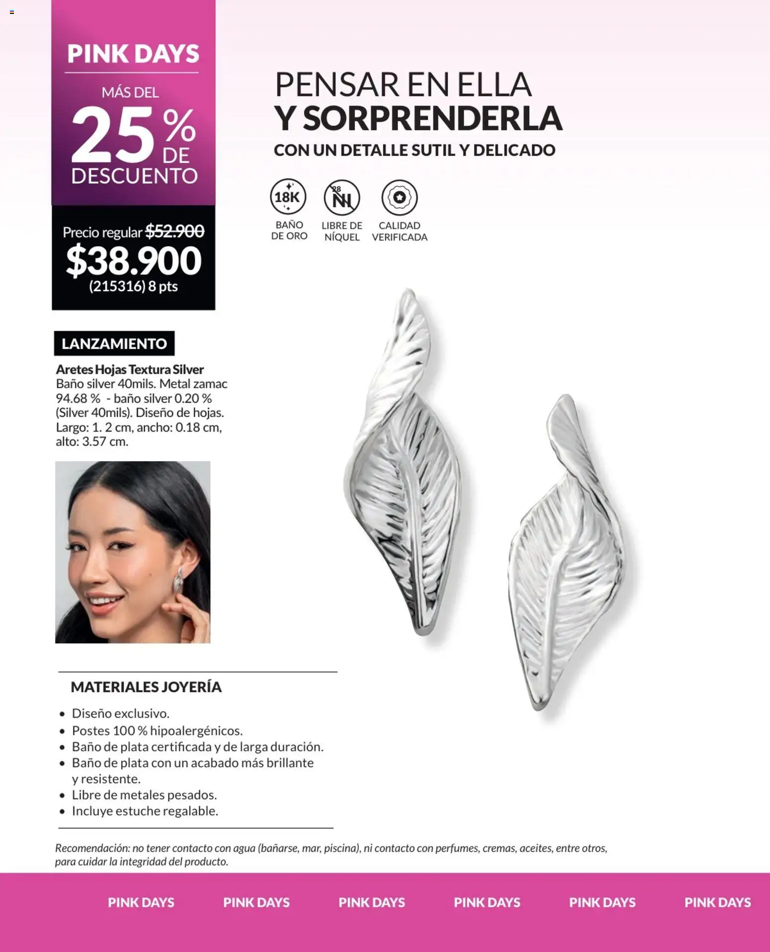Avon revista - valida desde el 01.04.2026 | Página: 106 | Productos: Agua, Estuche, Aretes, Baño