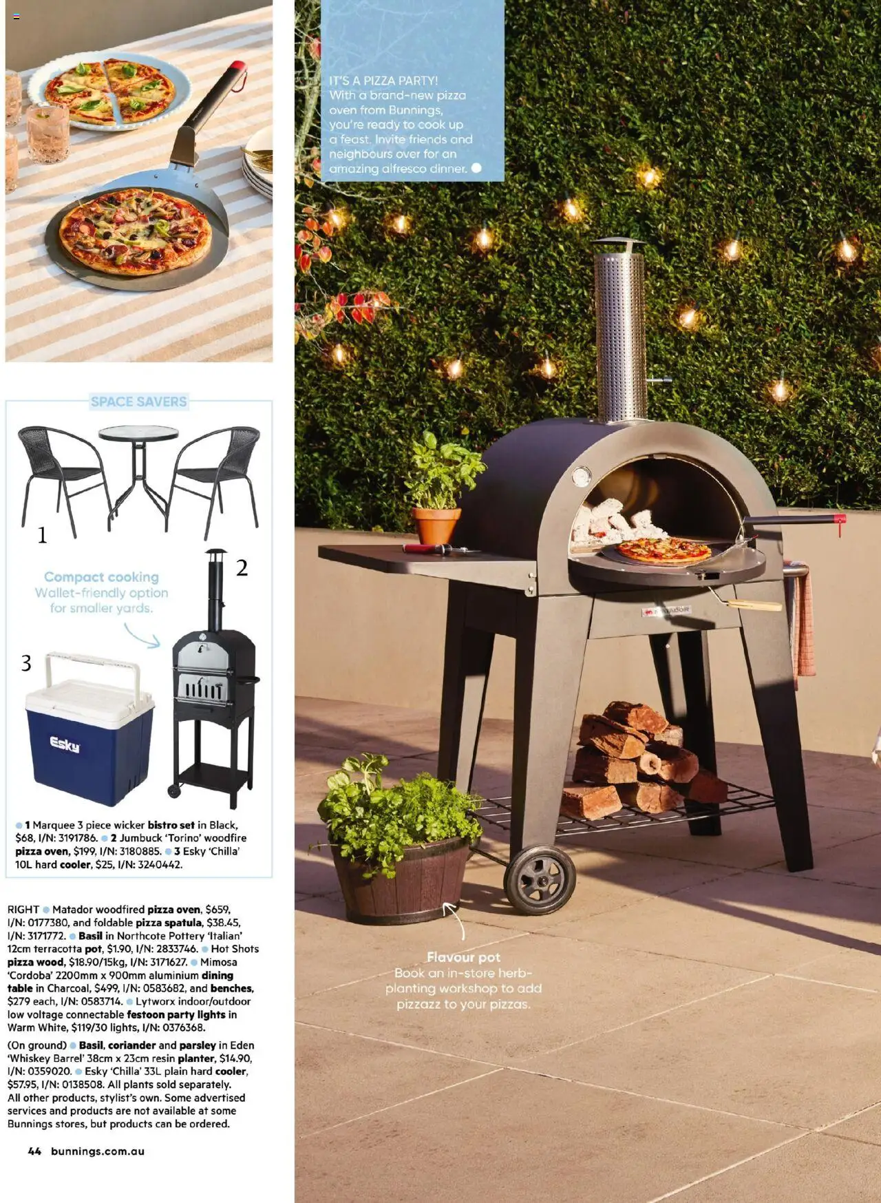 Bunnings Warehouse catalogue - valid from 01.08.2025 | Page: 48 | Products: Pot, Pizza, Parsley, Oven