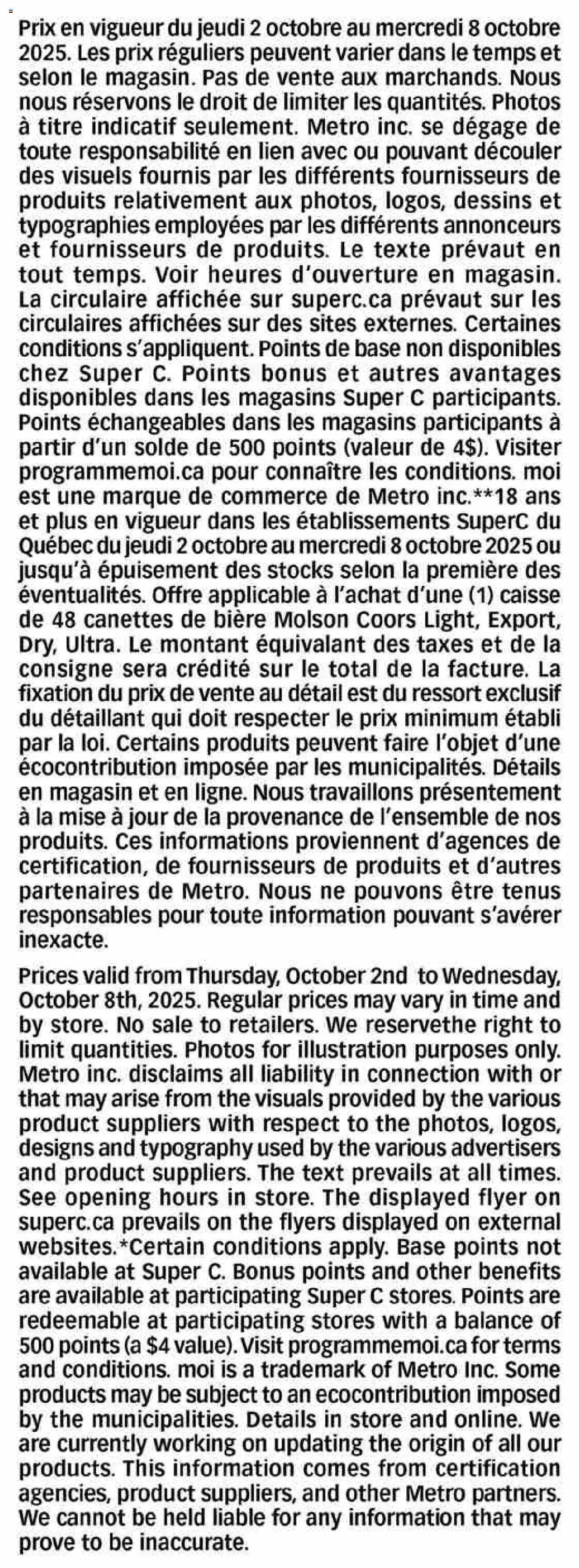 Super C flyer valid from 02.10.2025 | Page: 21