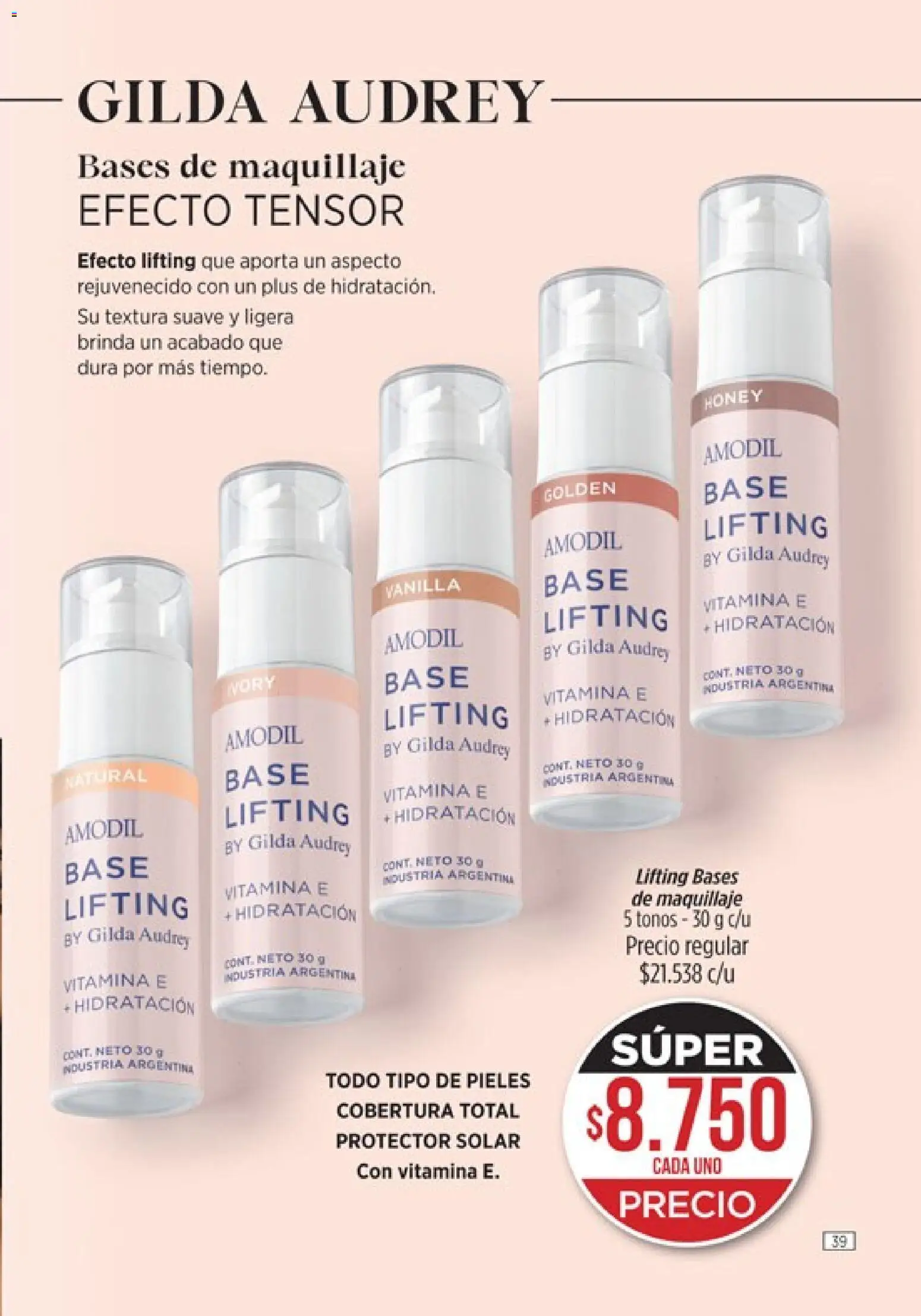 Amodil - Campaña 8 │ válido desde el 08.04.2026 | Página: 39 | Productos: Maquillaje, Protector solar