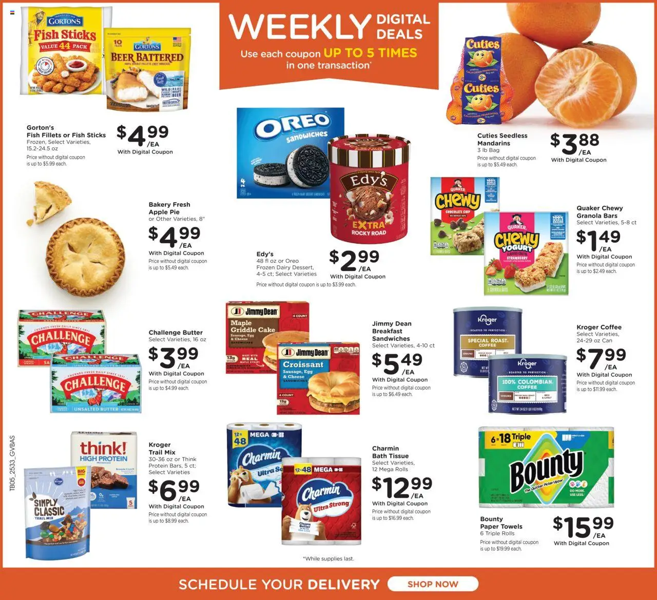 Kroger Weekly Ad - valid from 17.09.2025 | Page: 2 | Products: Griddle, Butter, Yogurt, Chocolate Chip