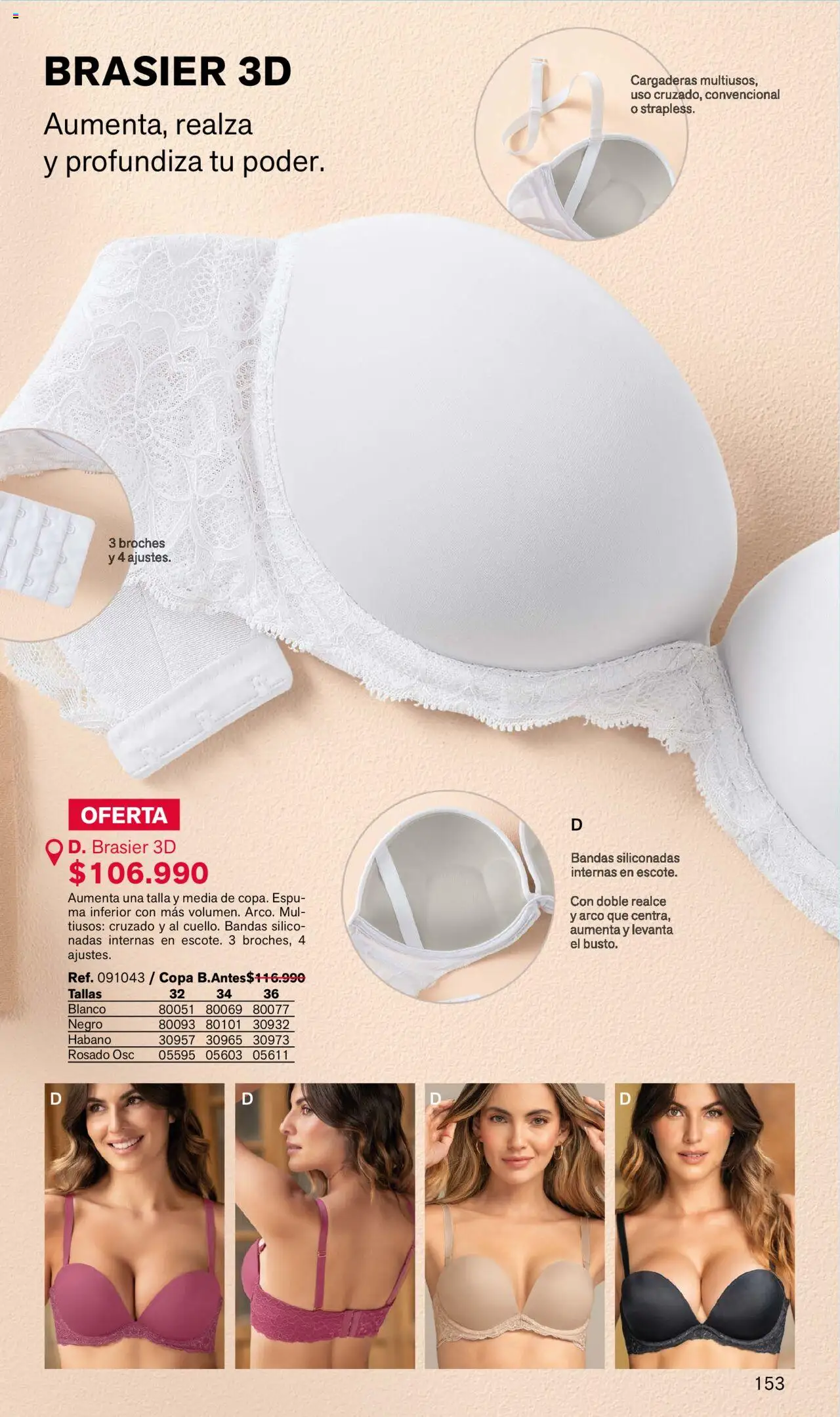 Leonisa revista - valida desde el 04.08.2025 | Página: 153 | Productos: Brasier