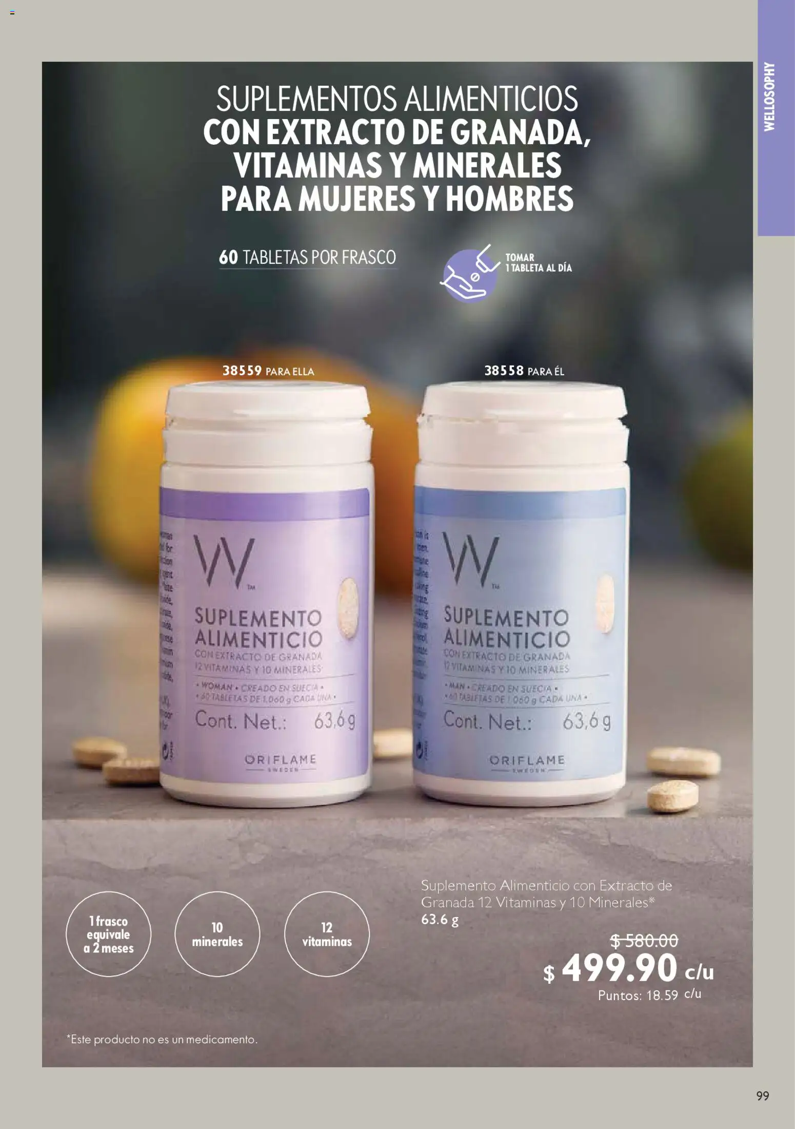 Nuevas ofertas de Oriflame válidas en toda la República Mexicana desde el 25.10.2025. ¡Encuentra las mejores ofertas en Oriflame Buen Fin! | Página: 99 | Productos: Frasco, Vitaminas, Tableta