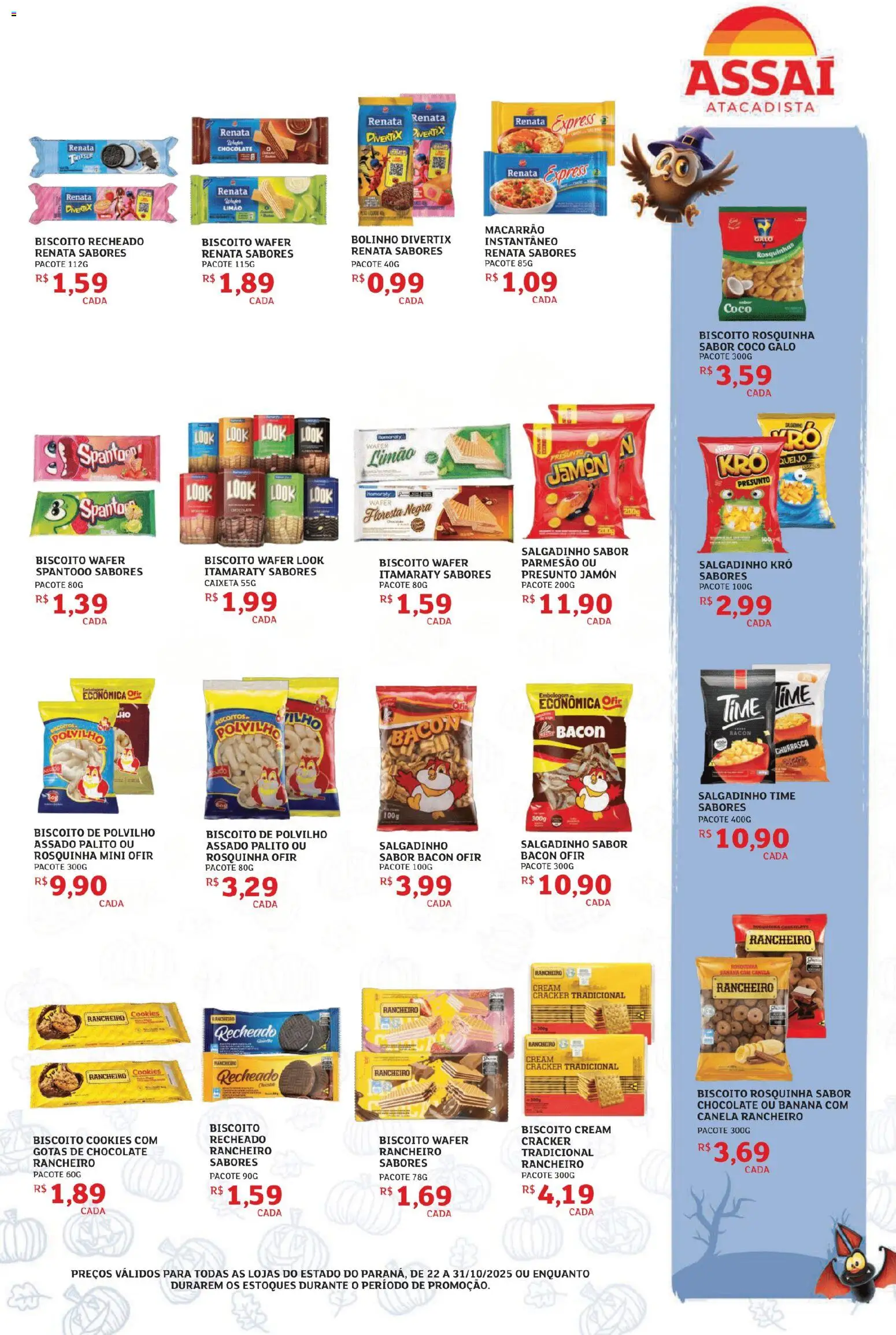 Assaí Atacadista Folheto - válido de 23.10.2025 | Página: 3 | Produtos: Coco, Polvilho, Macarrão, Cookies