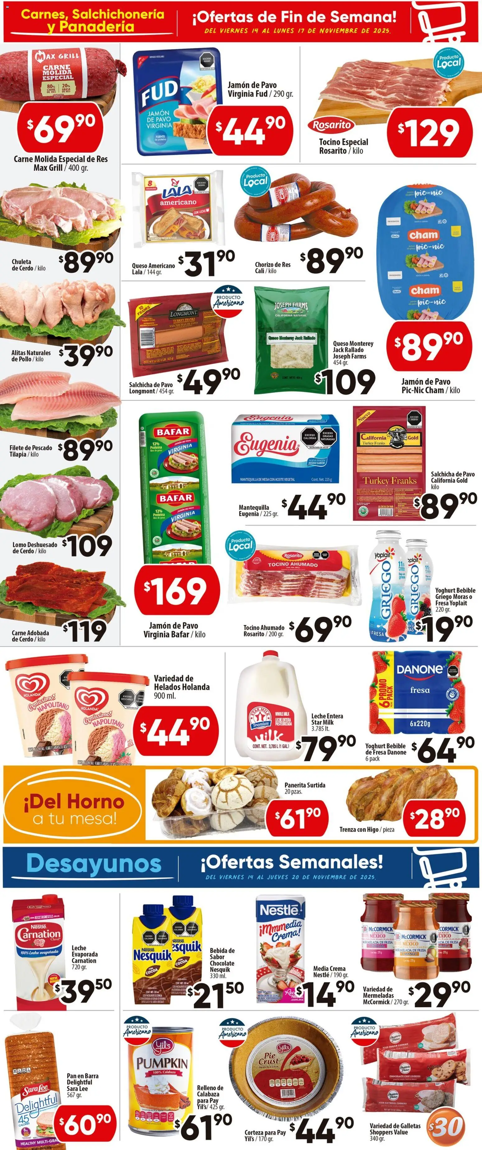 Nuevas ofertas de Calimax válidas en toda la República Mexicana desde el 14.11.2025. ¡Encuentra las mejores ofertas en Calimax folleto! | Página: 2 | Productos: Mango, Pan, Galletas, Barra