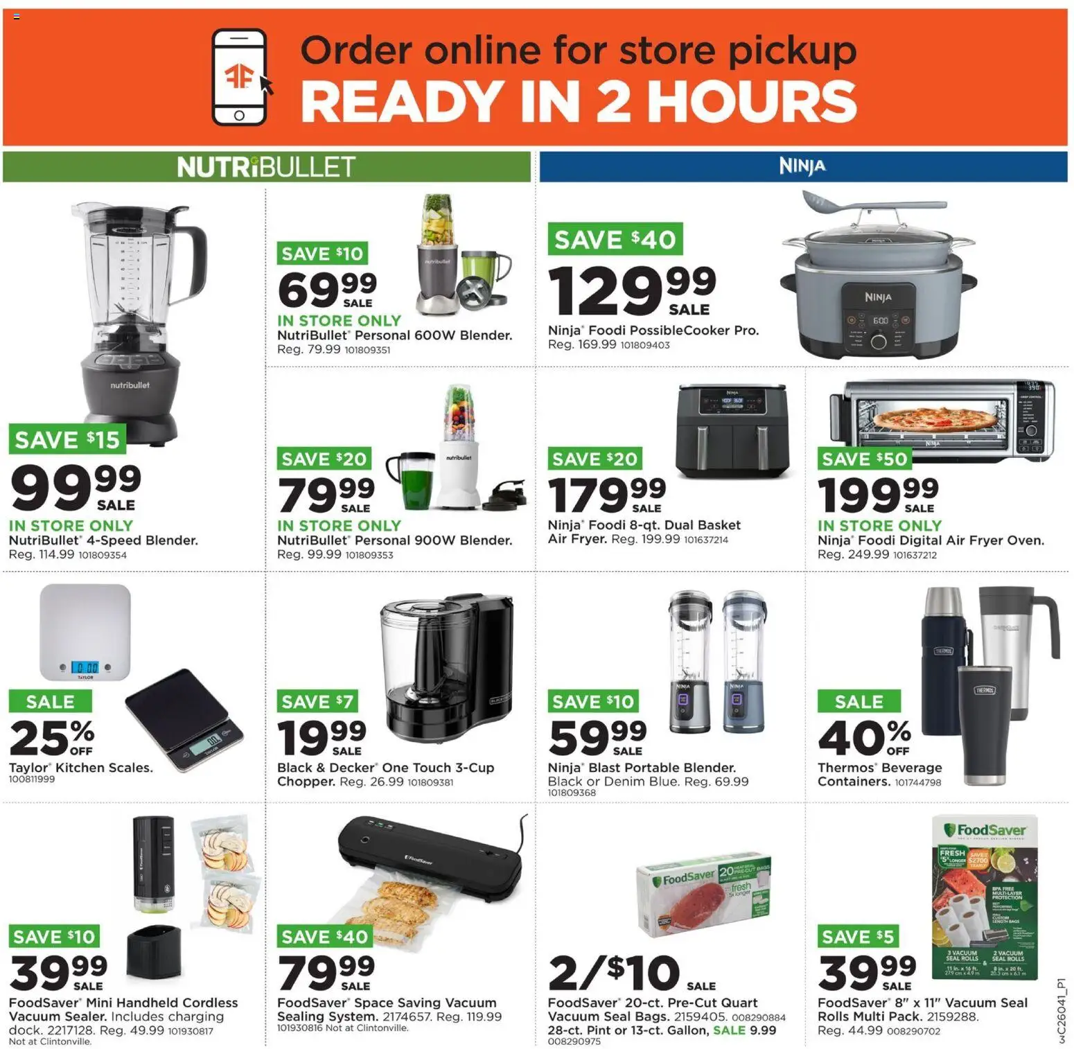Mills Fleet Farm Weekly Ad - valid from 19.01.2026 | Page: 3 | Products: Fryer, Vacuum, Basket