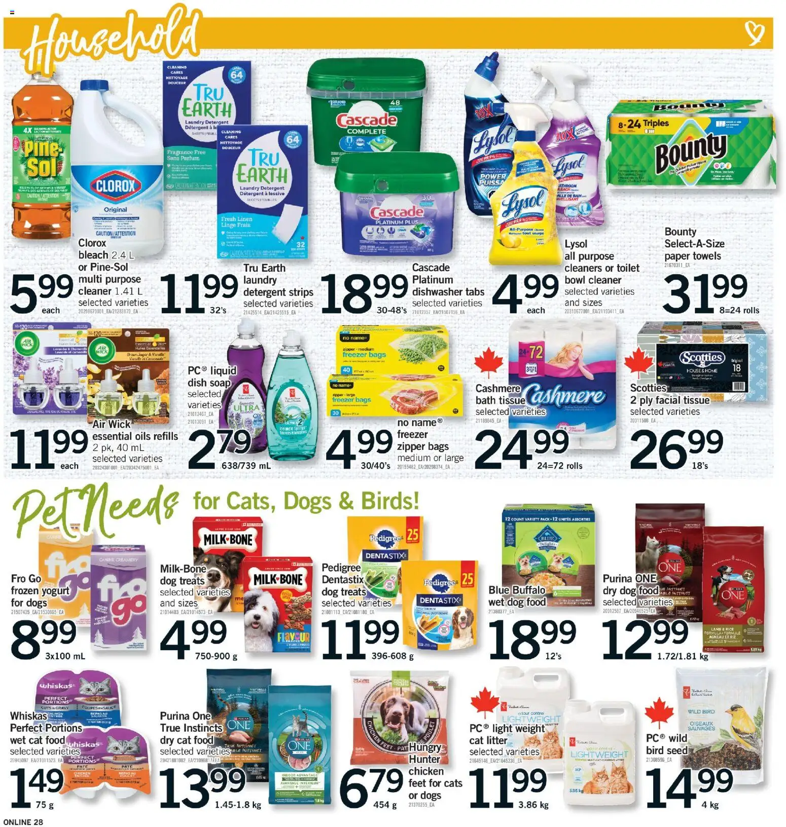 Fortinos flyer valid from 15.01.2026 | Page: 28 | Products: Dishwasher, Soap, Bath, Chicken