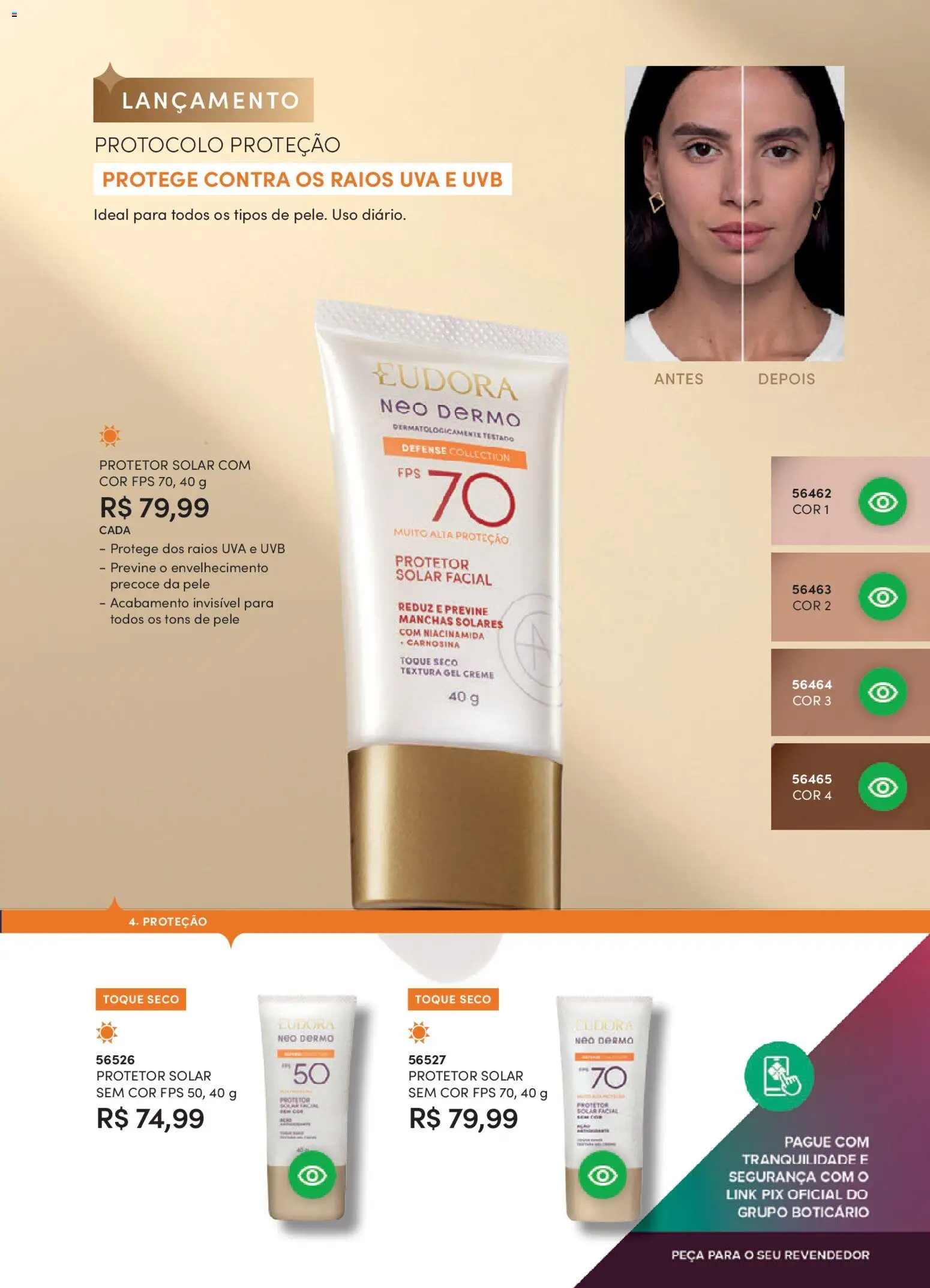 Eudora Folheto - válido de 29.10.2025 | Página: 116 | Produtos: Protetor solar, Creme