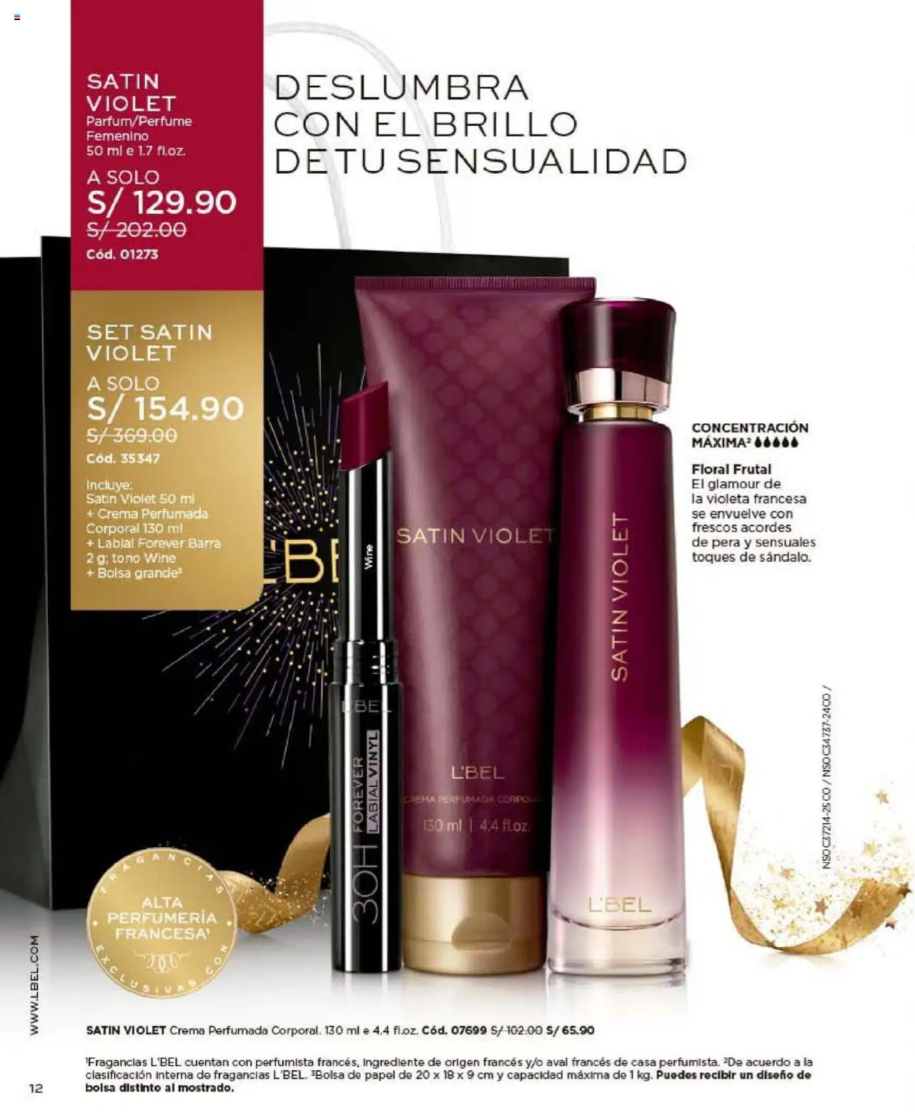 Catálogo L'Bel válido desde 24.10.2025 | Página: 12 | Productos: Crema, Bolsa
