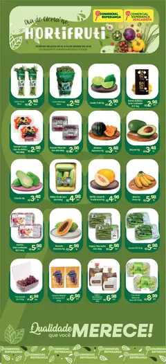 Comercial Esperança ofertas Hortifruti - Pré-Visualização do folheto da loja Comercial Esperança, válido de 03.03.2026