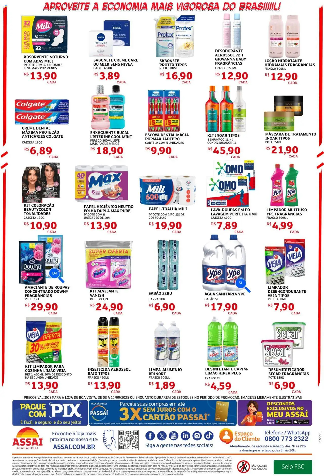 Assaí Atacadista Folheto - válido de 08.09.2025 | Página: 4 | Produtos: Shampoo, Base, Vanish, Inseticida