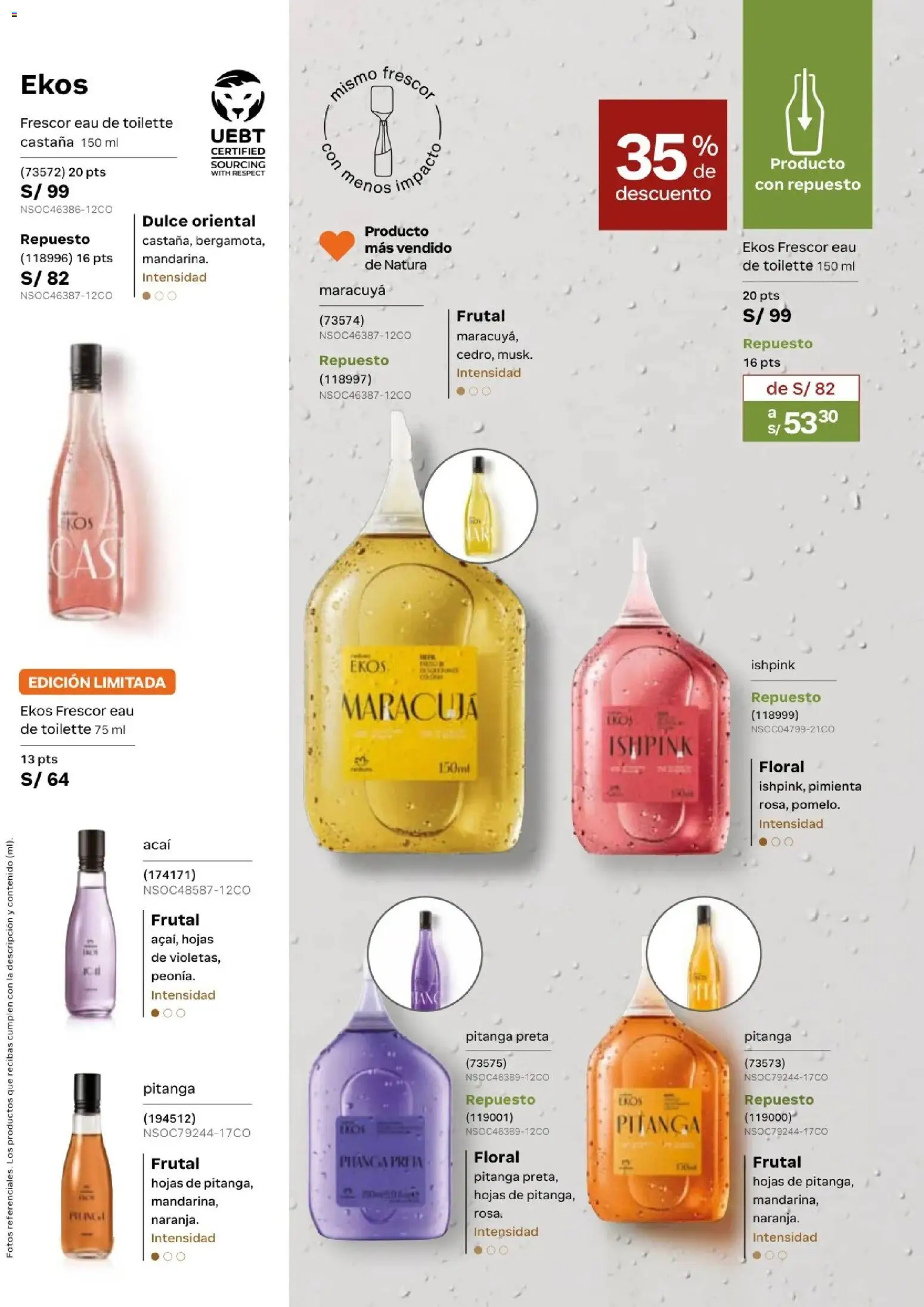 Catálogo Natura válido desde 31.03.2026 | Página: 54 | Productos: EAU de Toilette