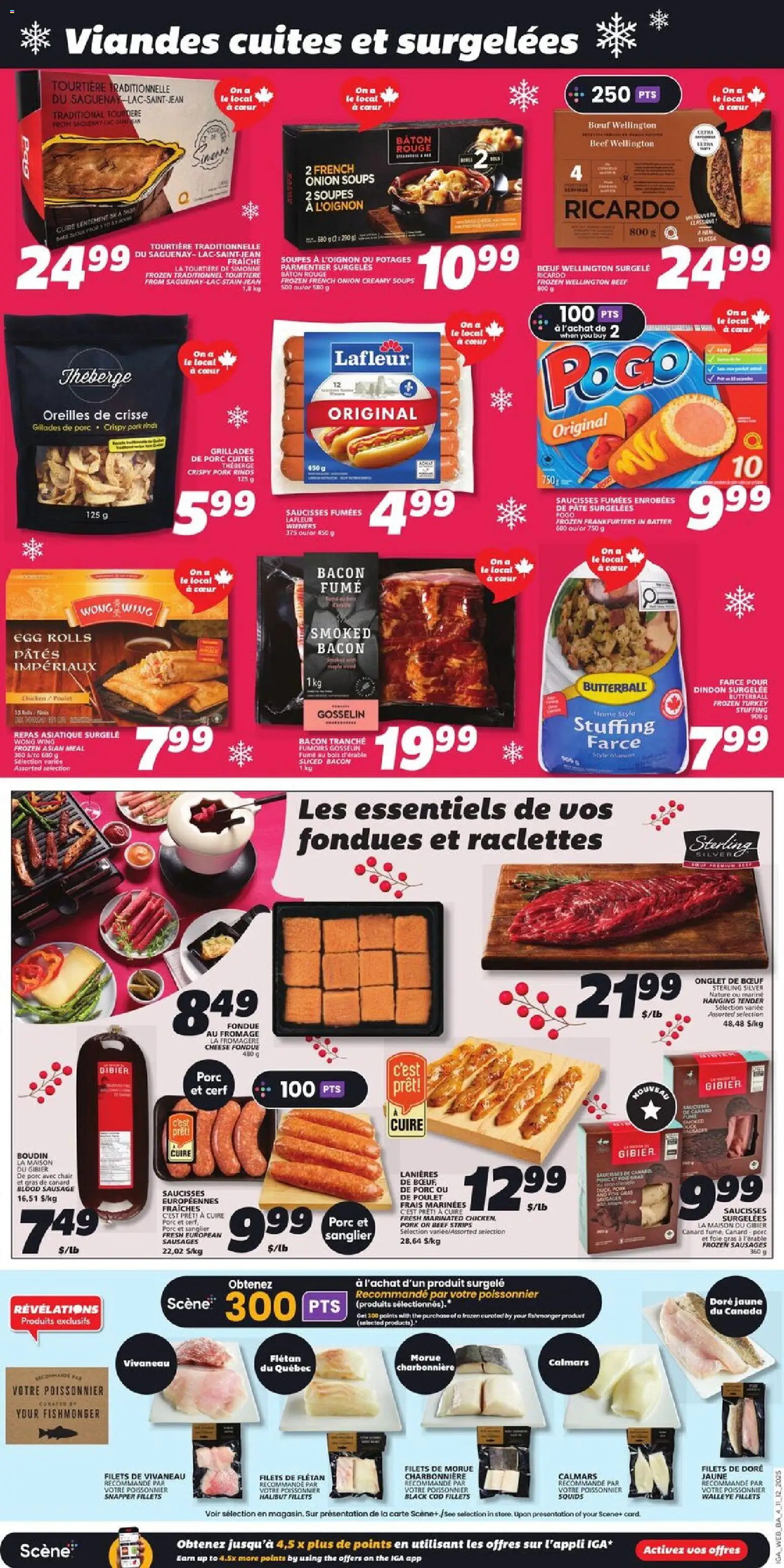 IGA flyer valid from 11.12.2025 | Page: 8 | Products: Beef, Cheese, Chicken, Pork