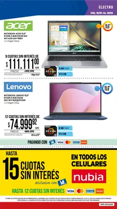 Vista previa La Anonima catálogo válido desde el 15.01.2026 | Página: 33 | Productos: Notebook