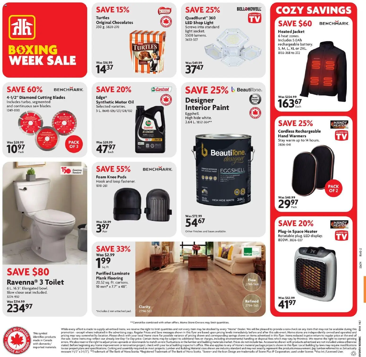 Home Hardware flyer valid from 18.12.2025 | Page: 2 | Products: Oil, Jacket