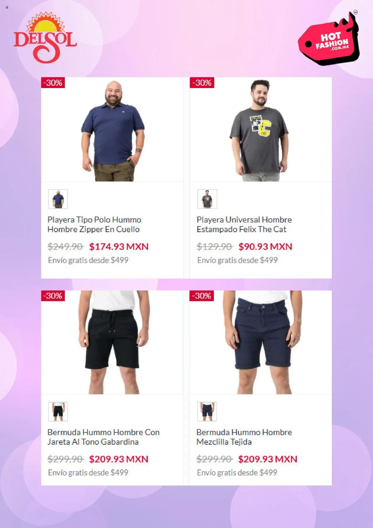 Nuevas ofertas de Del Sol y Woolworth válidas en toda la República Mexicana desde el 11.08.2025. ¡Encuentra las mejores ofertas en Del Sol y Woolworth - Hot Sale! | Página: 3 | Productos: Playera, Bermuda