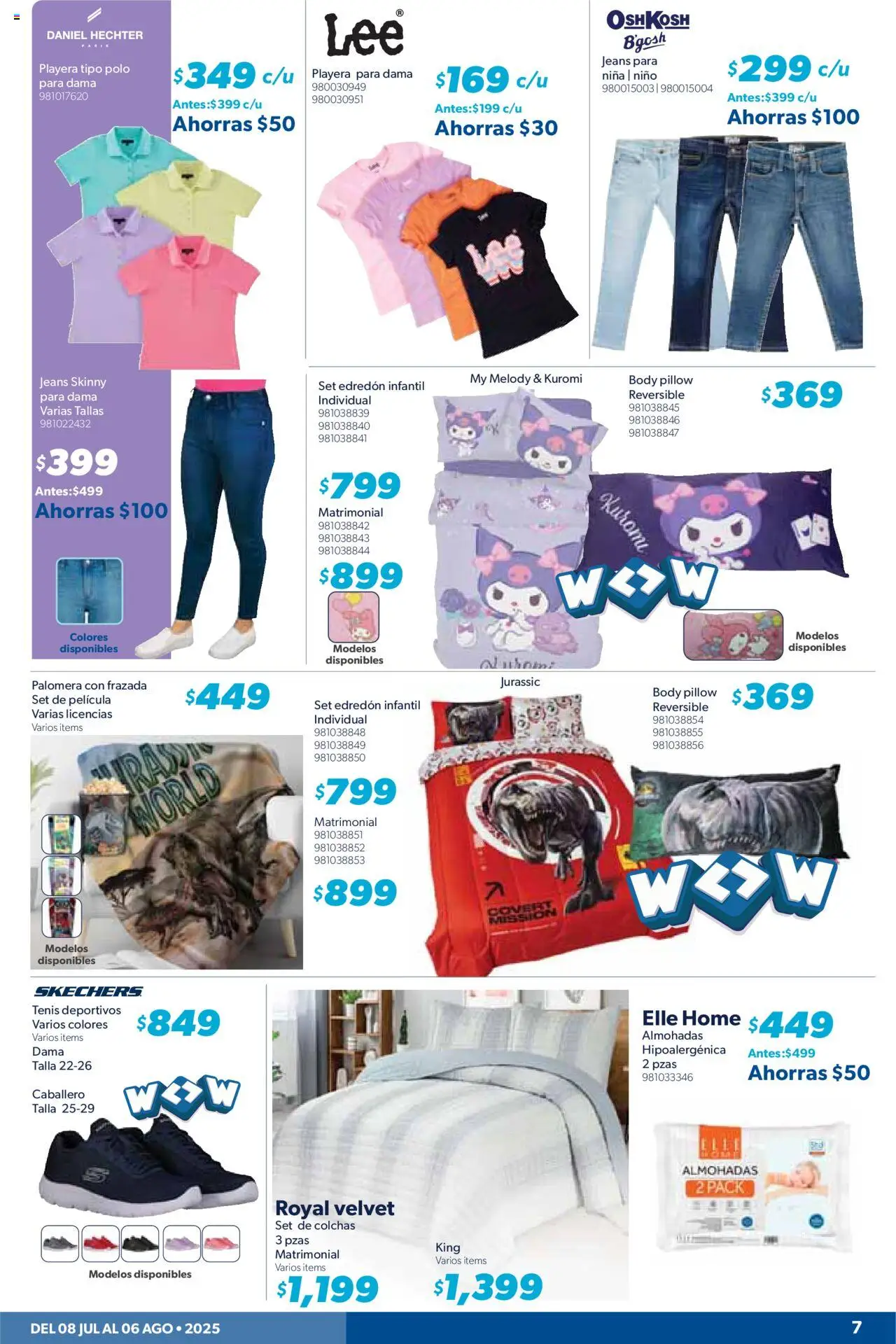 Nuevas ofertas de Sam's Club válidas en toda la República Mexicana desde el 07.08.2025. ¡Encuentra las mejores ofertas en Sam's Club - Catálogo Productos Especiales! | Página: 7 | Productos: Tenis, Playera, Body