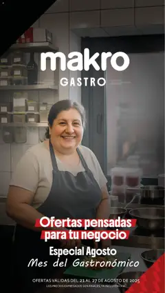 Vista previa Makro ofertas Gastronómicas válido desde el 21.08.2025