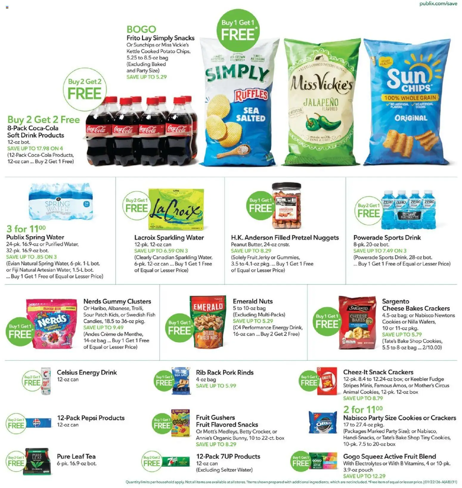 Publix Weekly Ad - valid from 21.01.2026 | Page: 11 | Products: Nuts, Water, Salt, Kettle